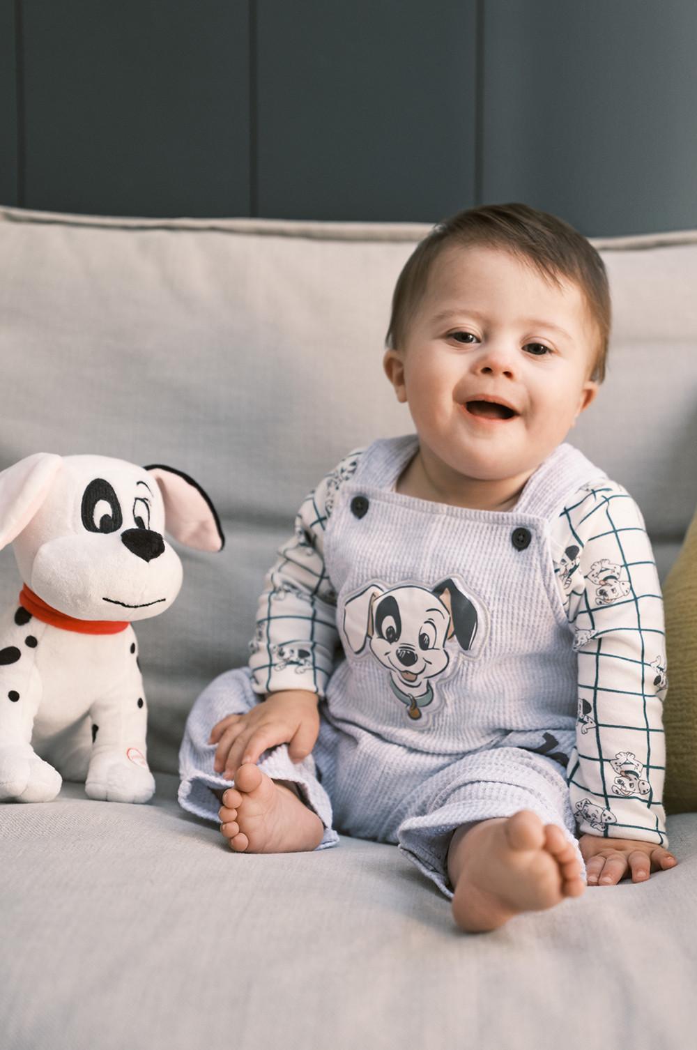 Tuinbroeken voor baby's met Dalmatiër-print
