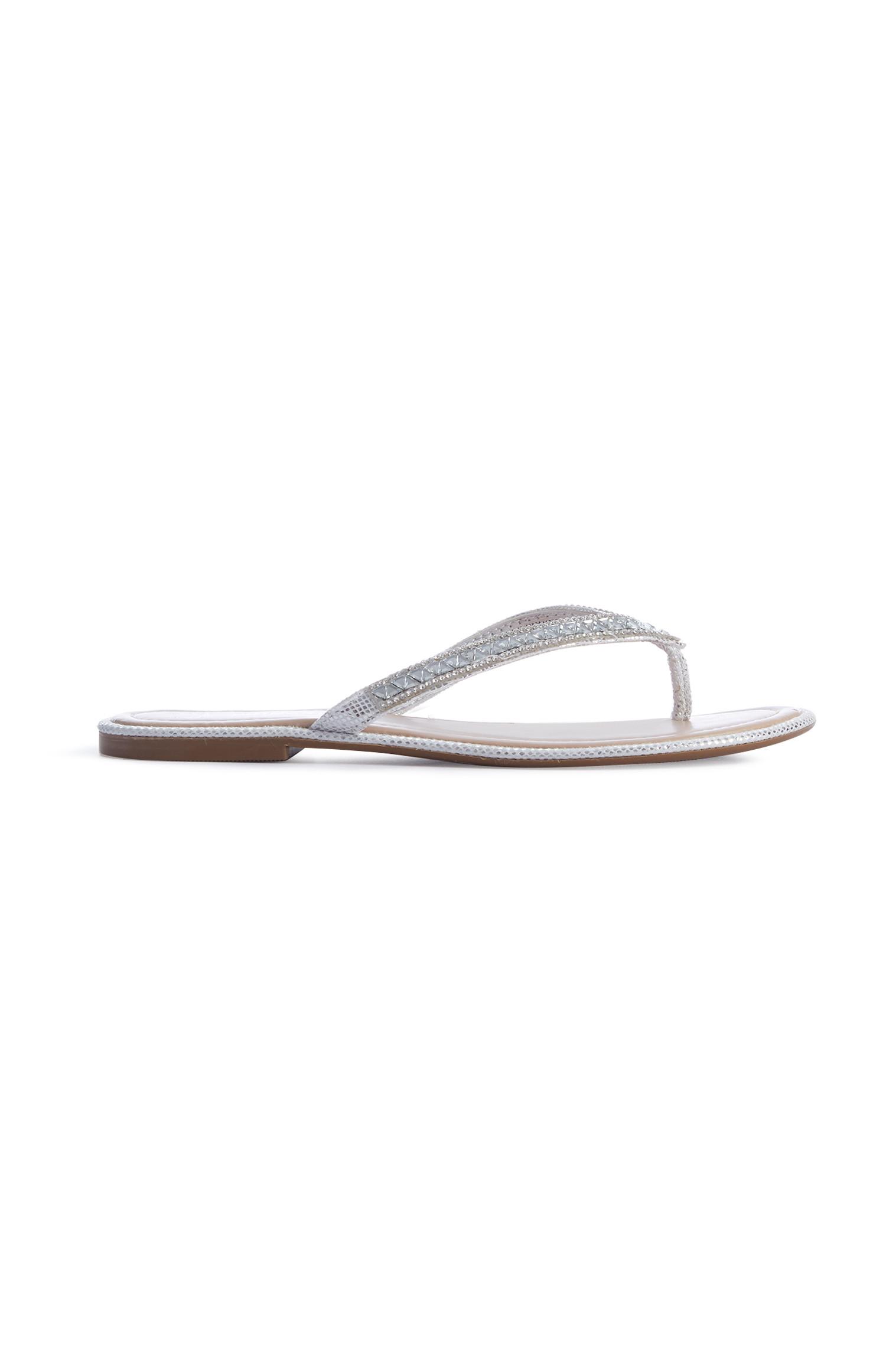 primark flip flops white