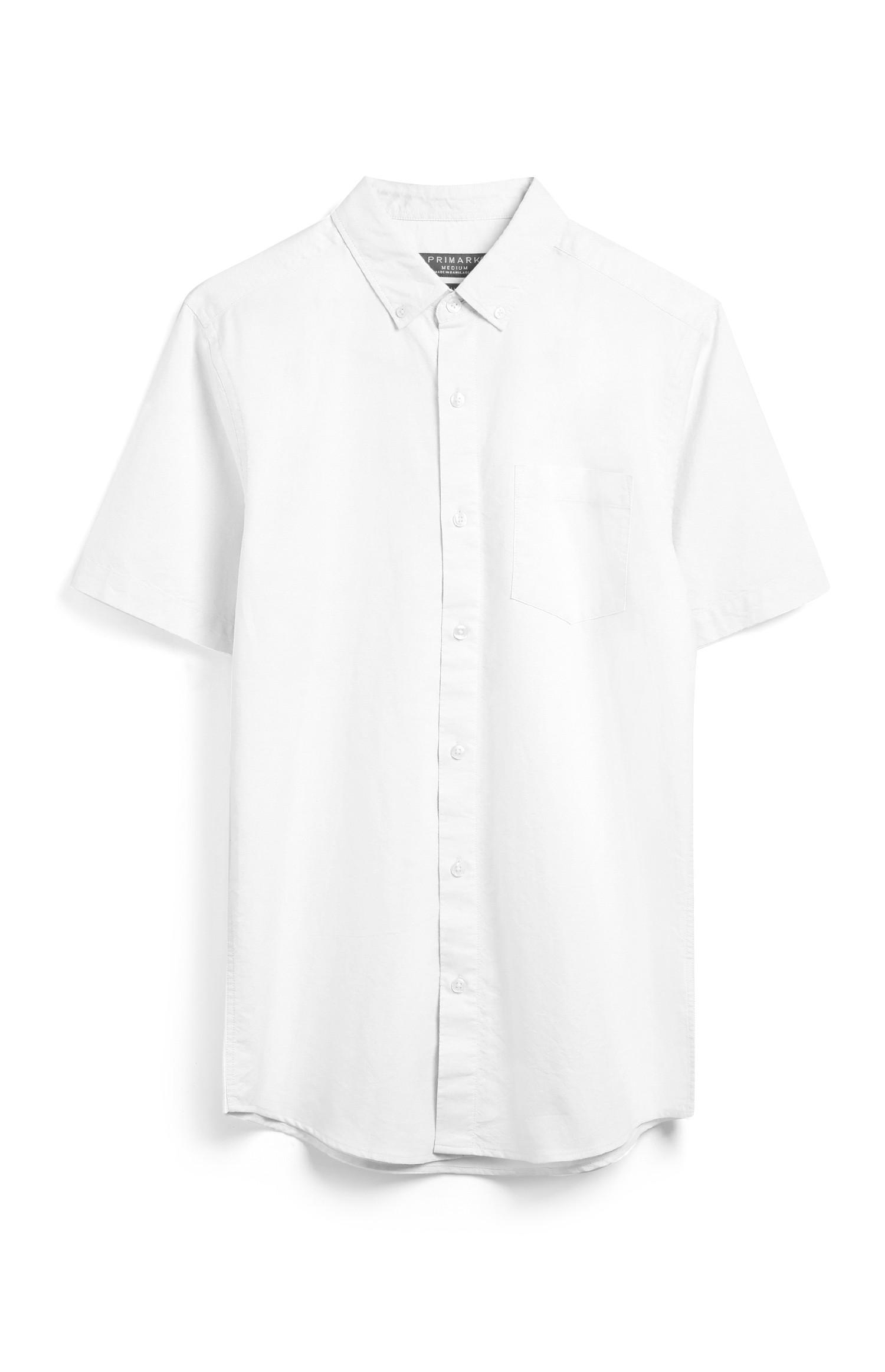 shirts short sleeve white