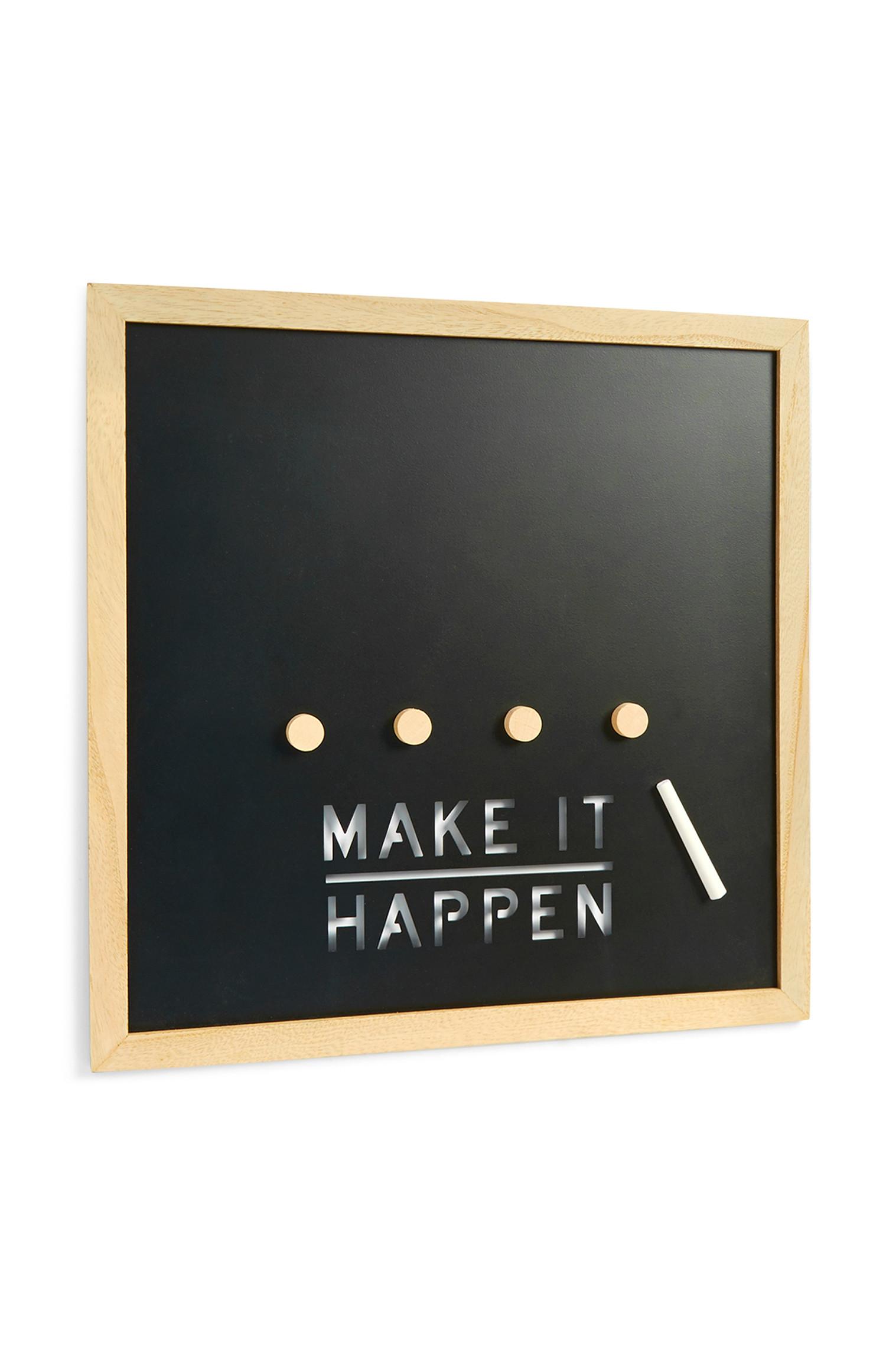 Kreidetafel Mit Slogan Accessoires All Homeware