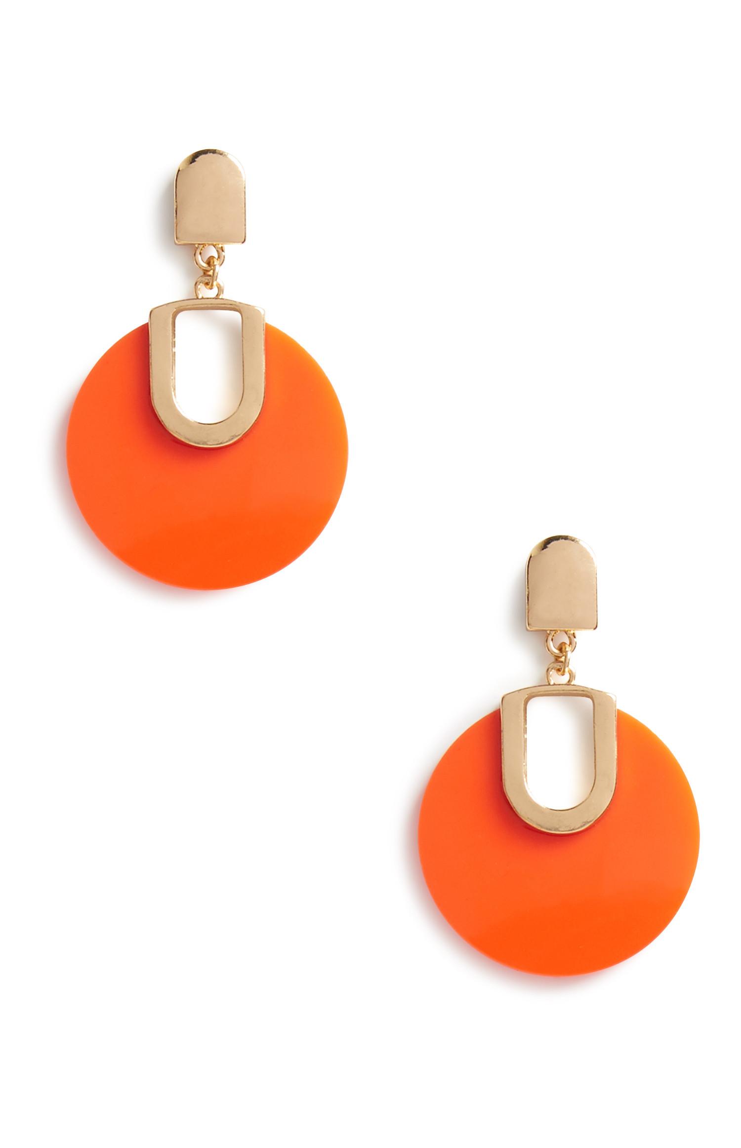 orange earrings near me