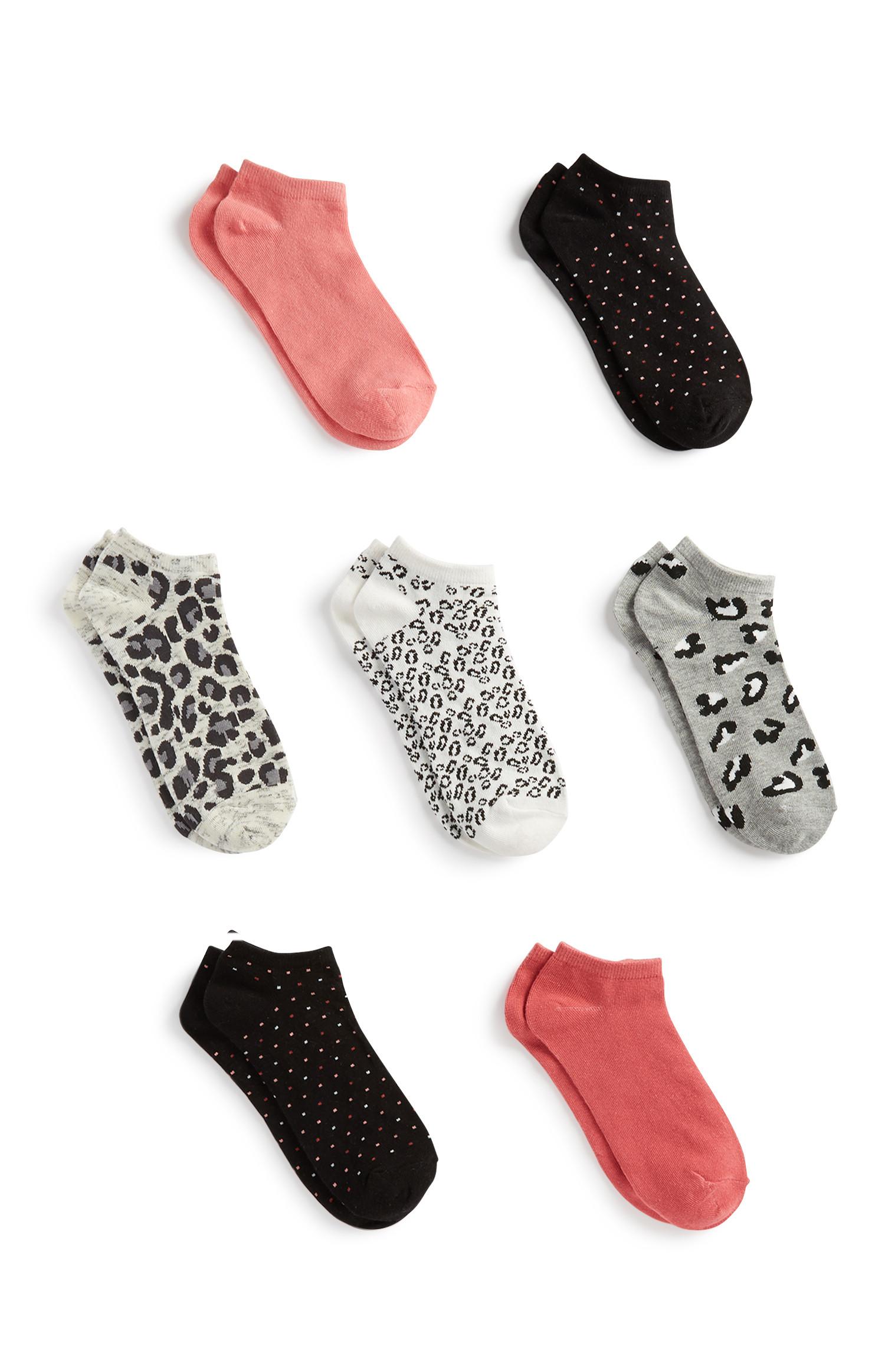 PRIMARK LADIES TAMAGOTCHI 3 SHOE LINER TRAINER SOCKS UK 4-8 Brand New