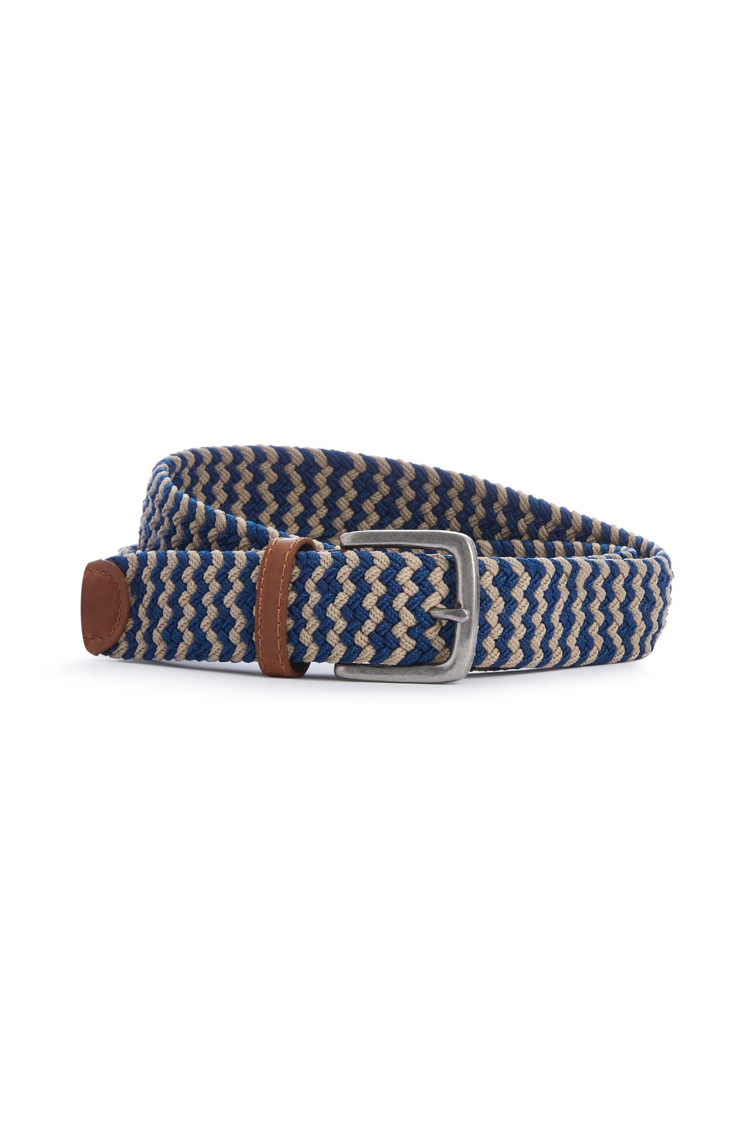 blue fabric belt