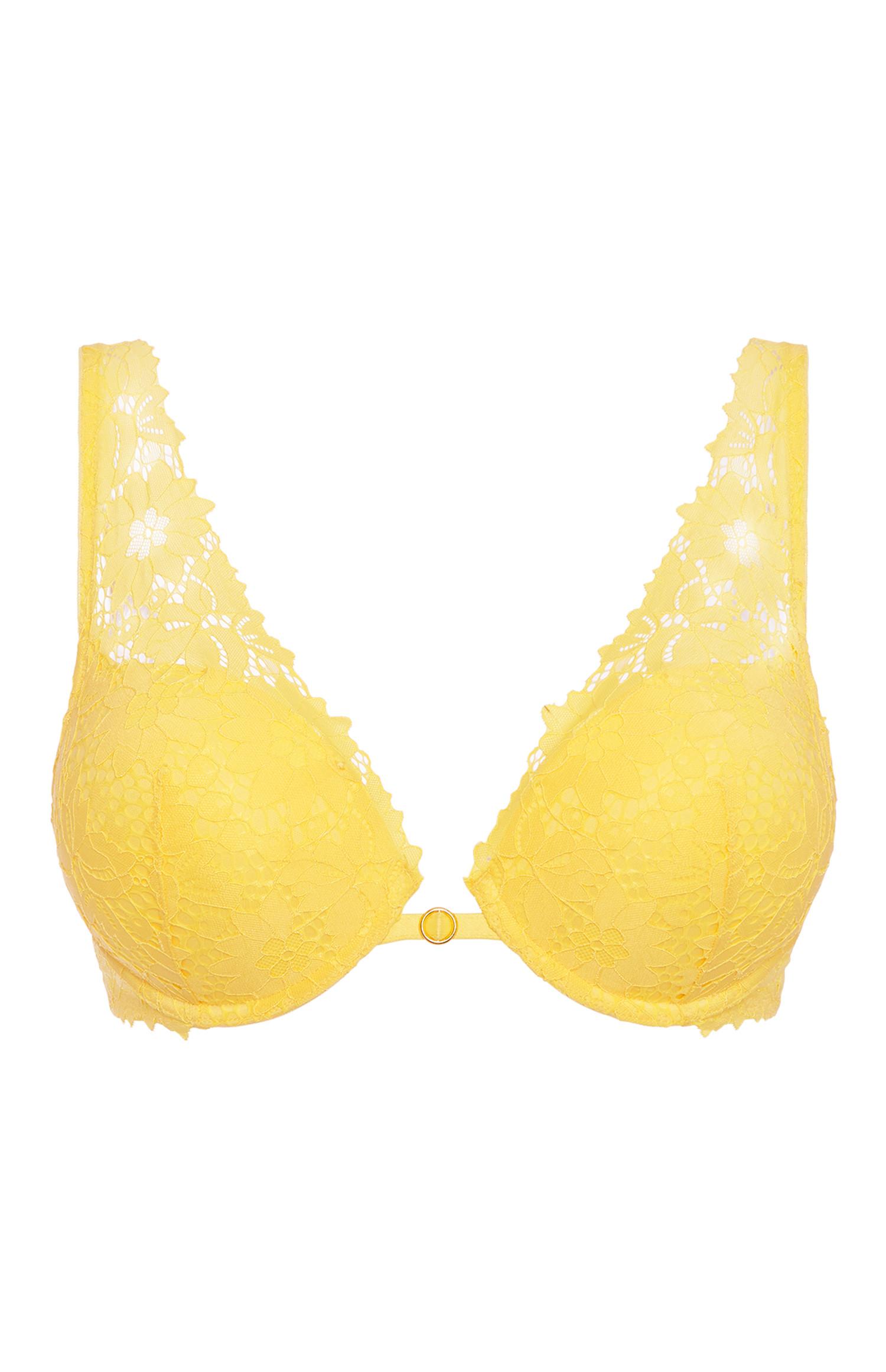 Yellow Lace A-D Bra | Coordinates | Lingerie & Underwear | Womens ...