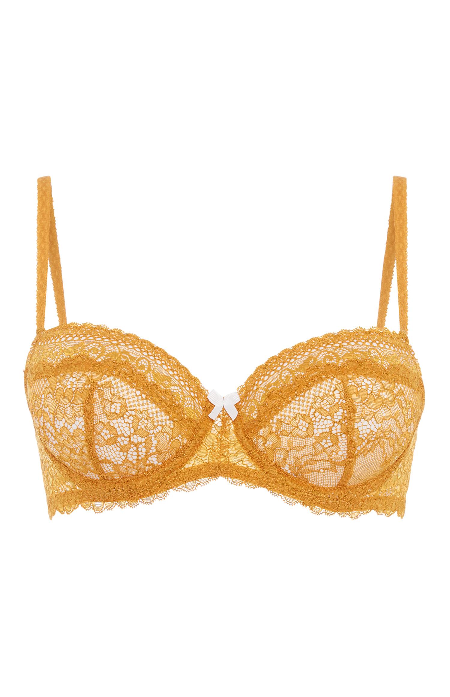 Mustard Lace A-D Bra | Coordinates | Lingerie & Underwear | Womens ...