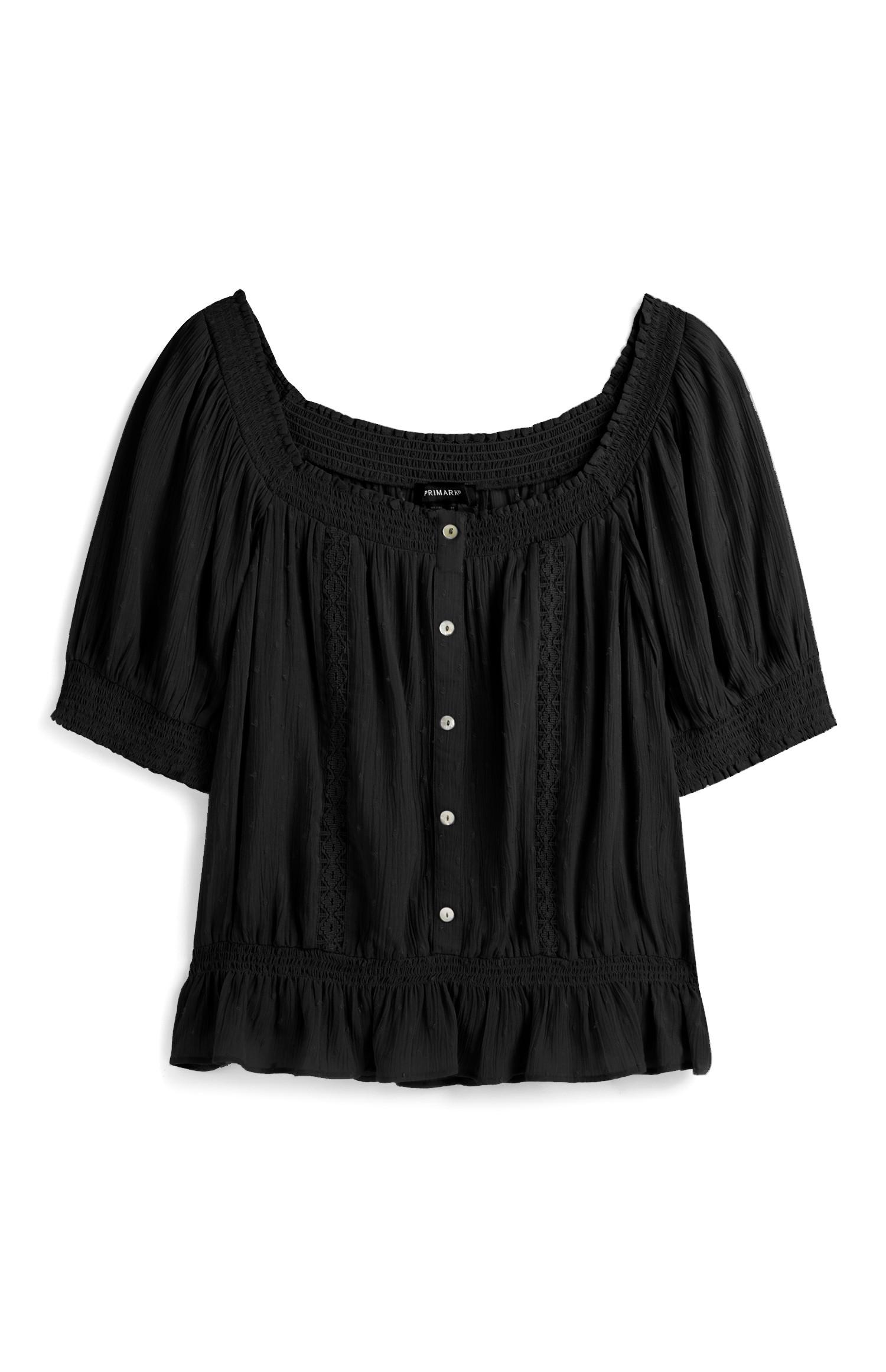 レディース ａｎｄｍａｒｙ Ｍｅｗ ｆｒｉｌｌ ｔｏｐｓ ｂｌａｃｋ