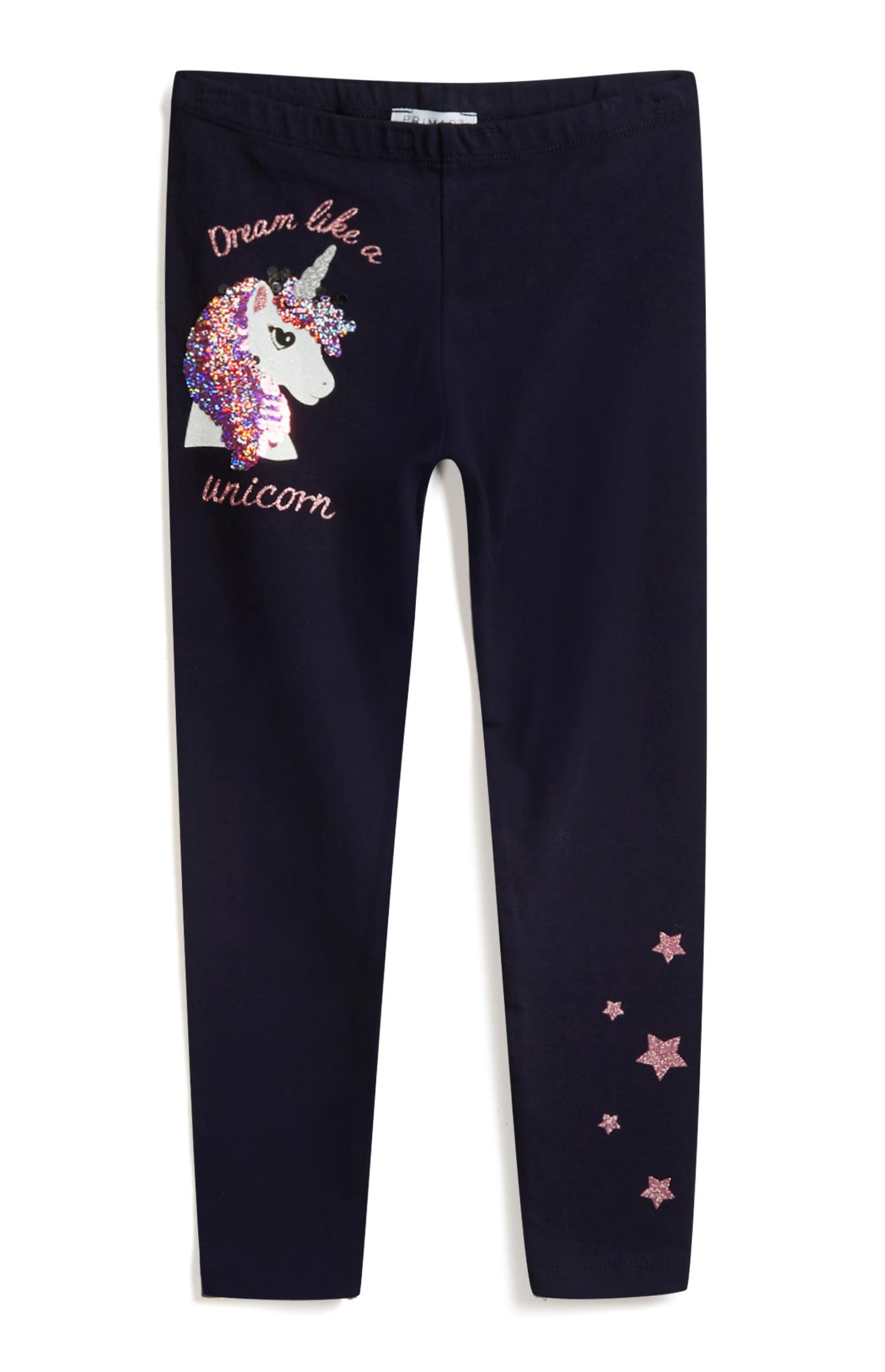 Younger Girl Navy Unicorn Legging | 2-7 Girls Wear | Kids | Categories | Primark USA