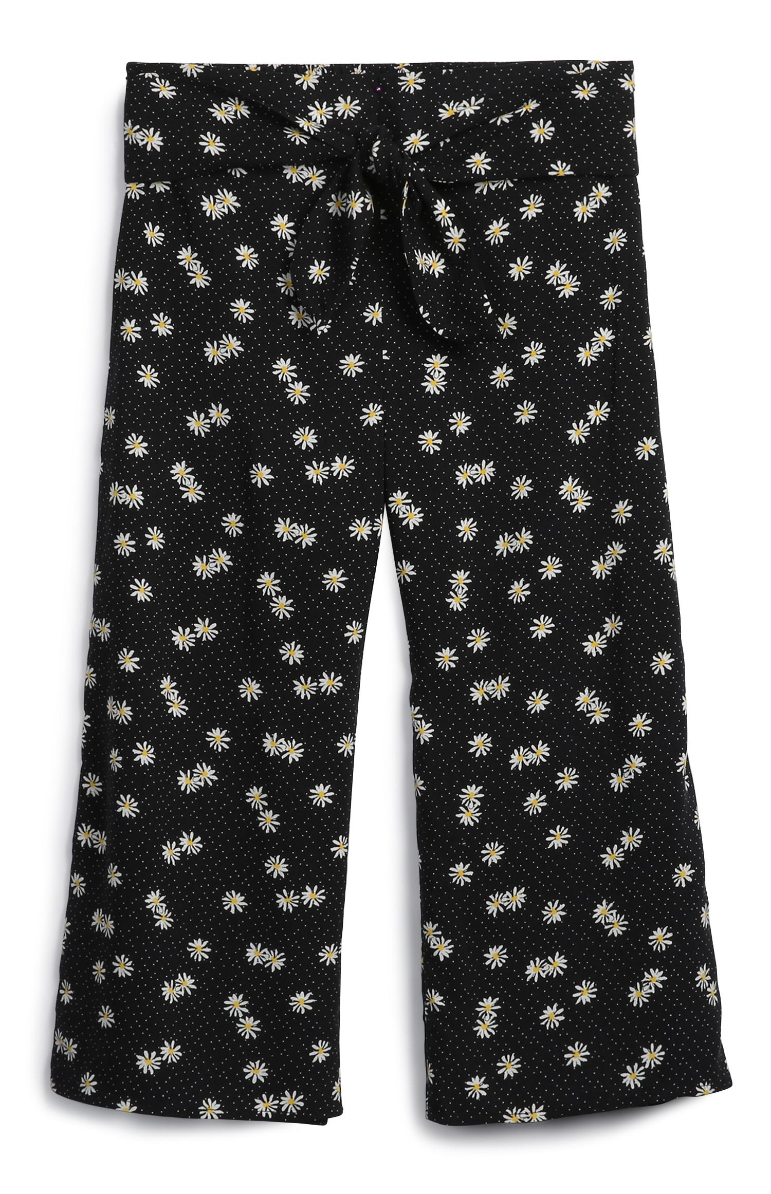 Older Girl Black Daisy Culottes | Girls Wear | Kids | Categories | Primark Spain
