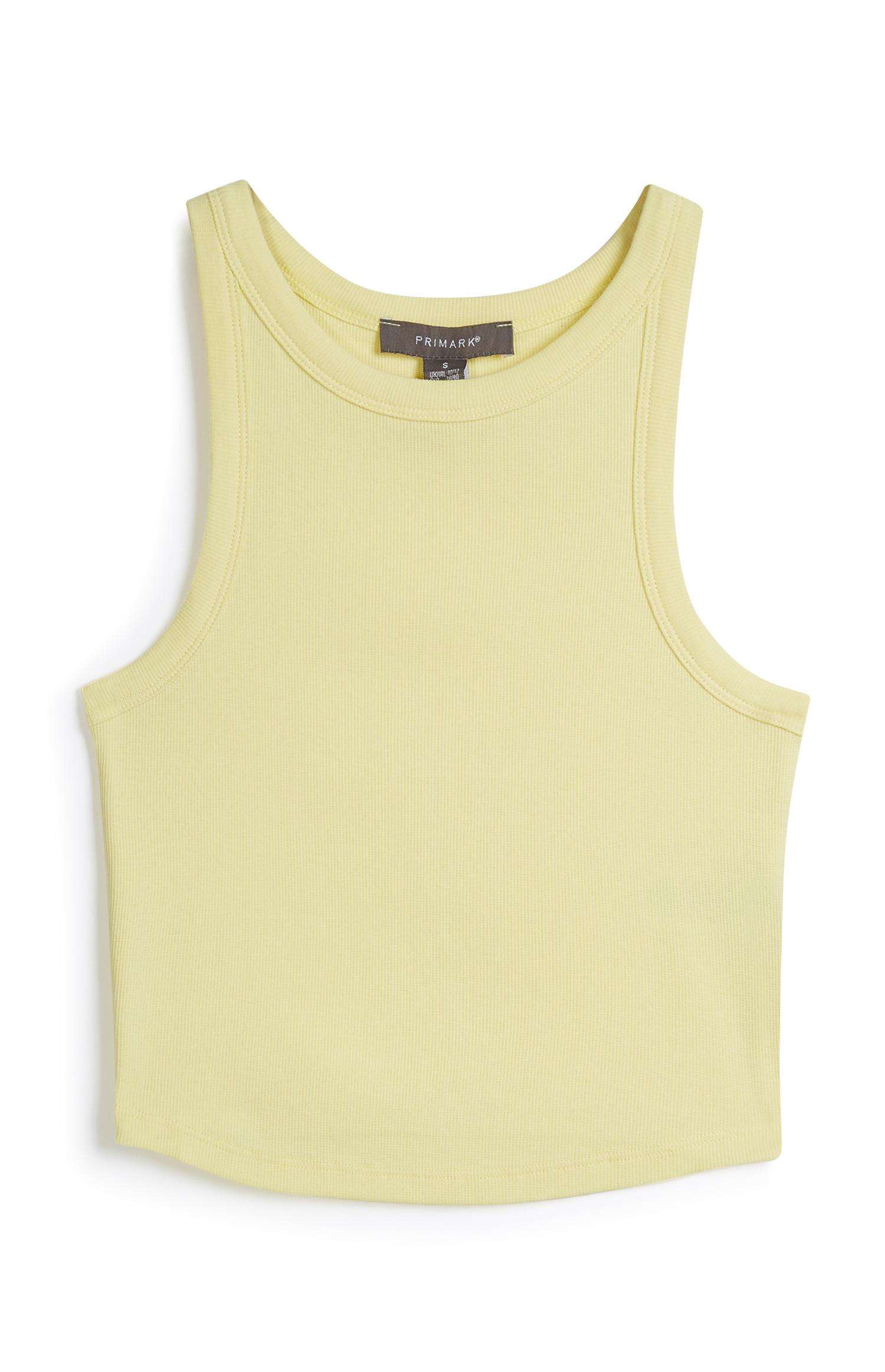 yellow vest top primark
