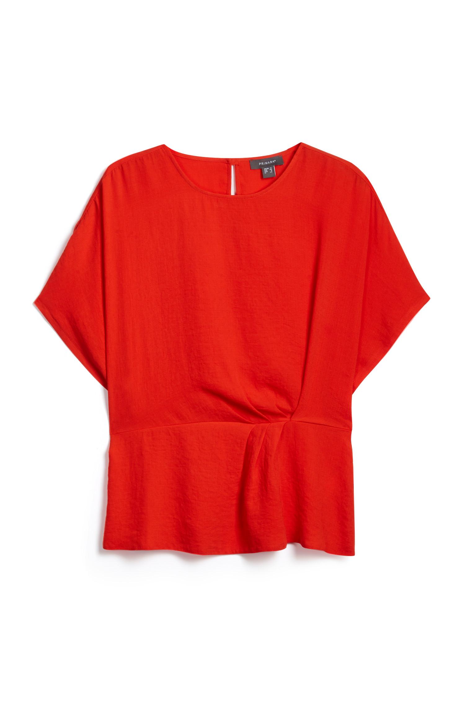 Red Twist Blouse Shirts Tops Womens Categories Primark UK