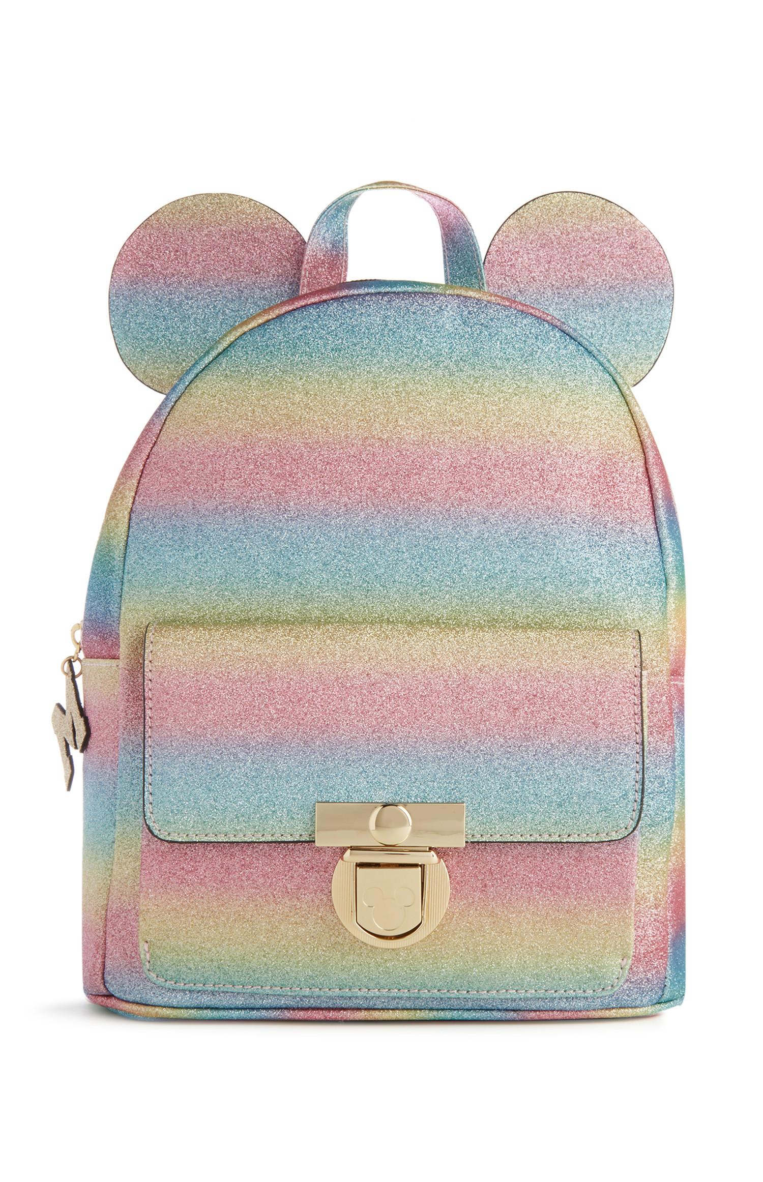 mickey mouse glitter backpack