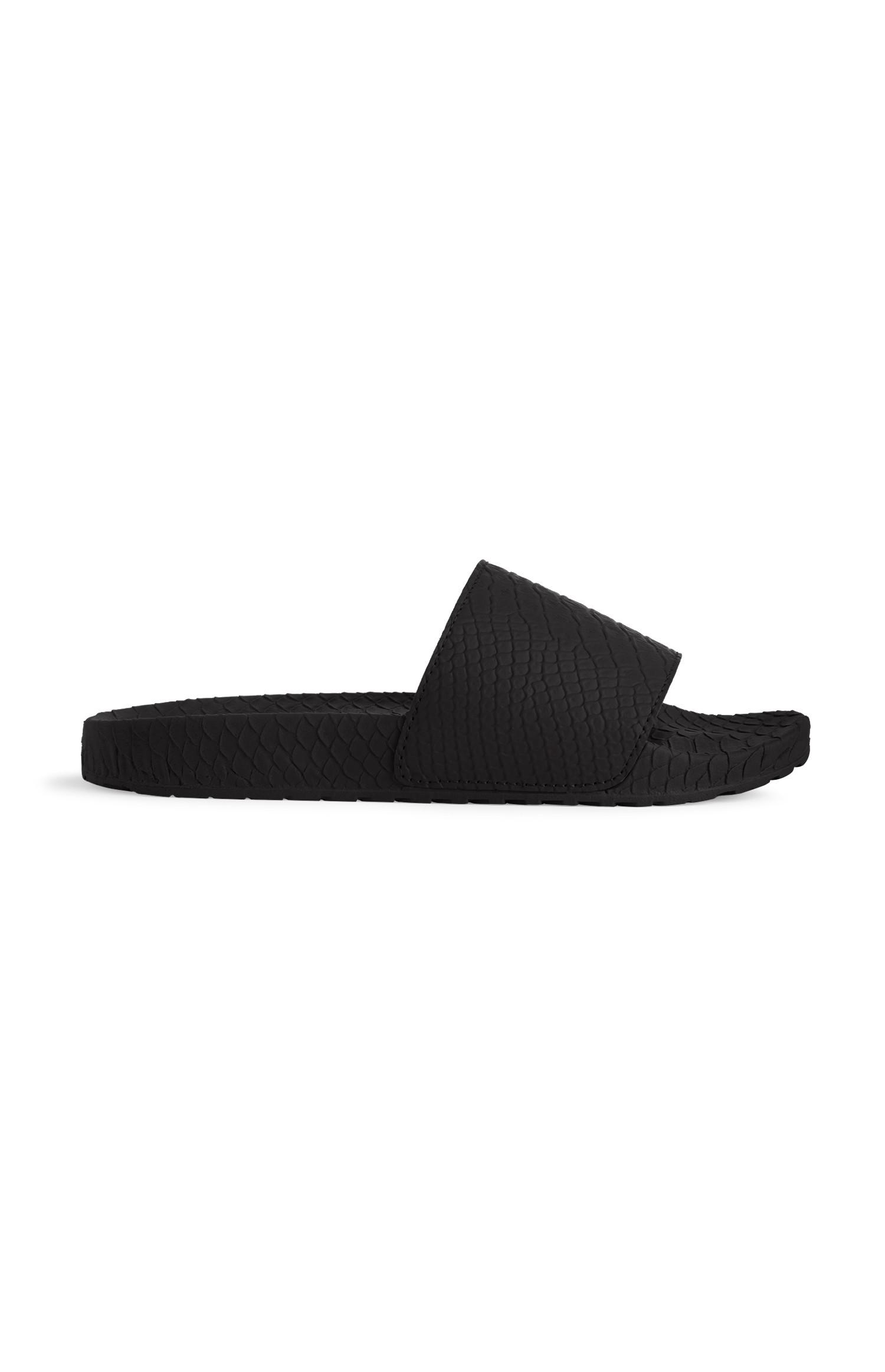 Black Croc Sliders | Beach | Shoes & Boots | Womens | Categories | Primark Netherlands