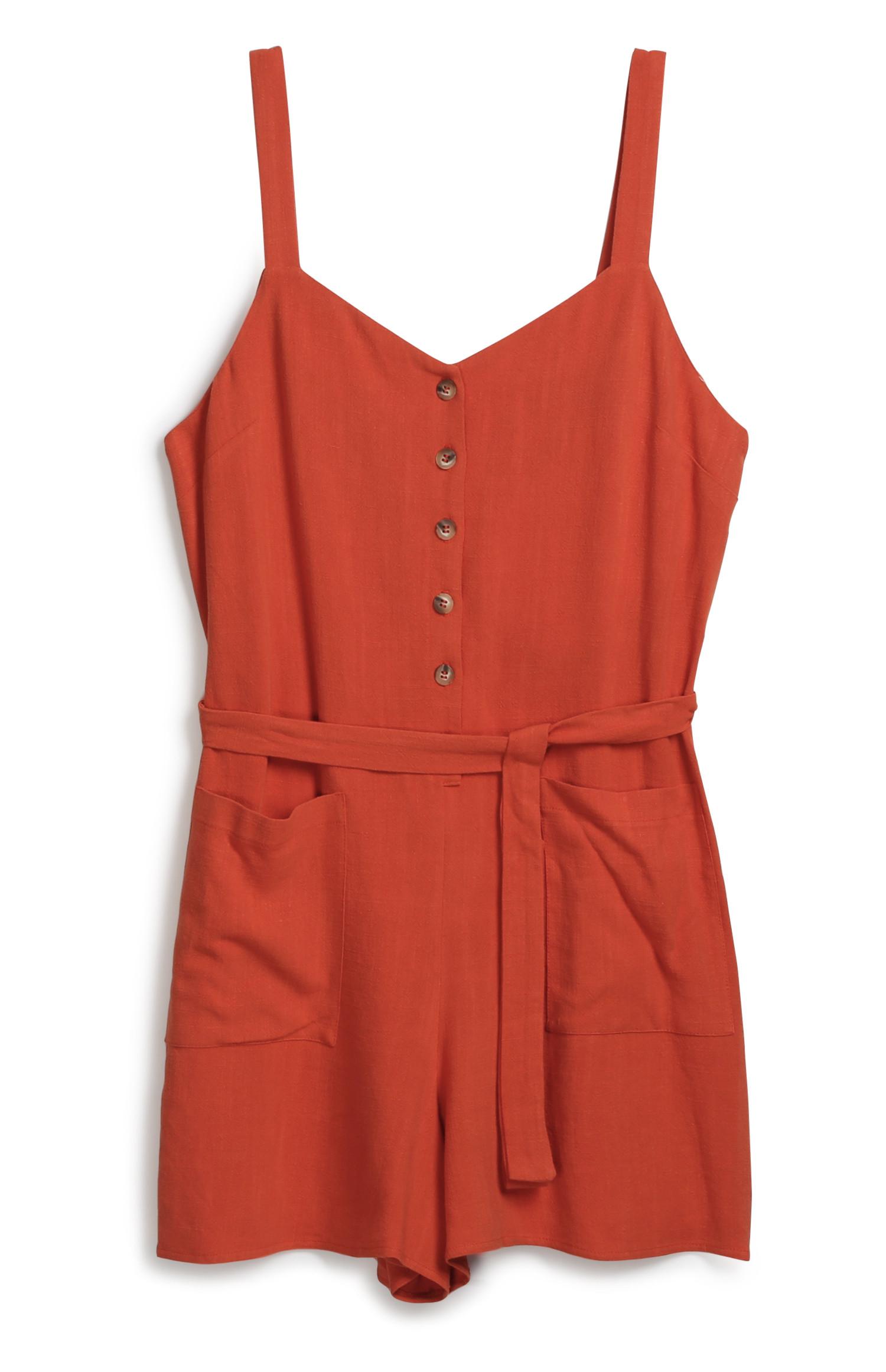 Oranges Top mit Knopfverschluss | Jumpsuits und Playsuits Oranges Top mit Knopfverschluss | Jumpsuits und Playsuits