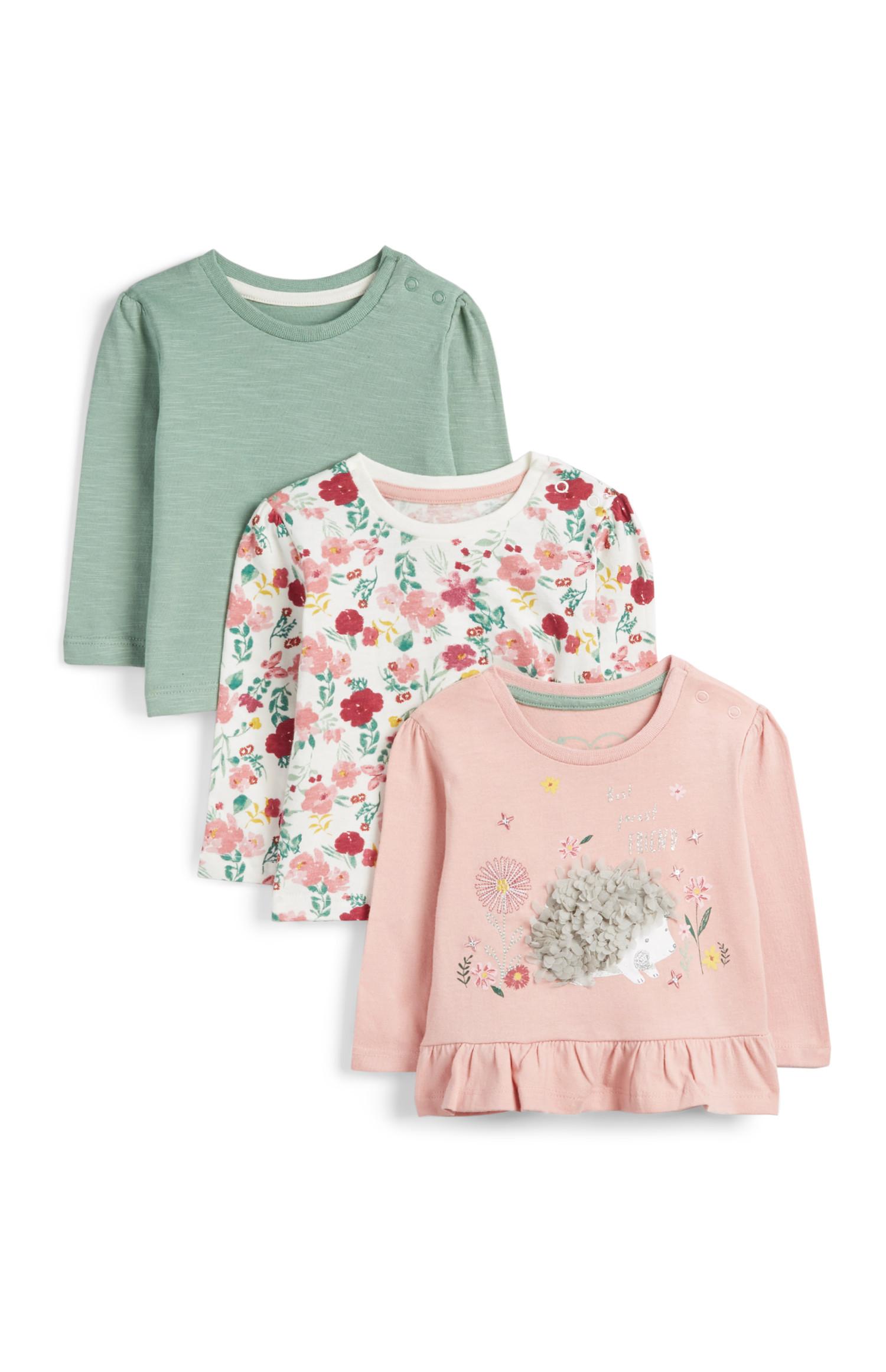 Baby Girl T-Shirts 3Pk | Baby Girl | Kids | Categories | Primark UK