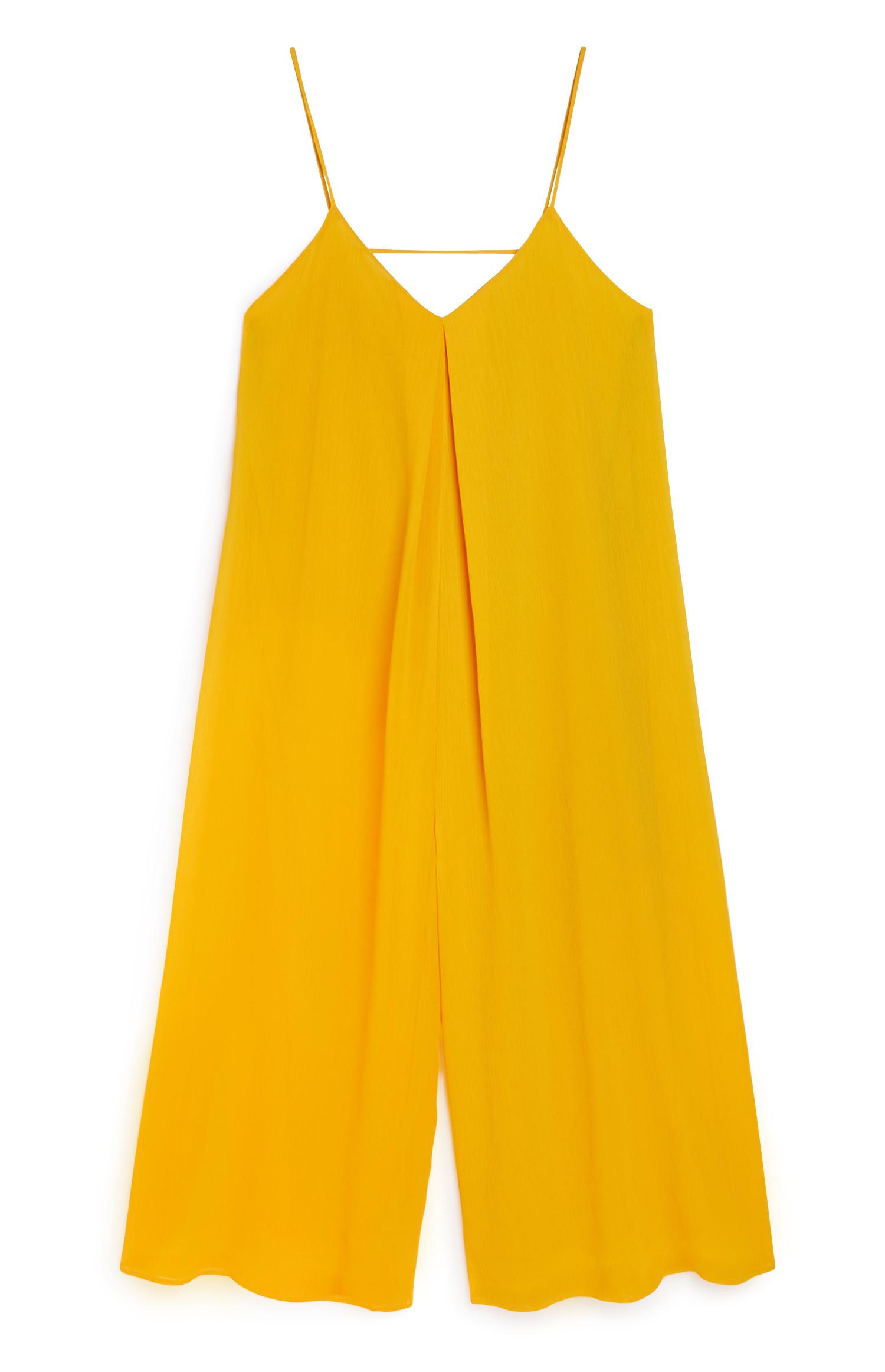 yellow culotte pants