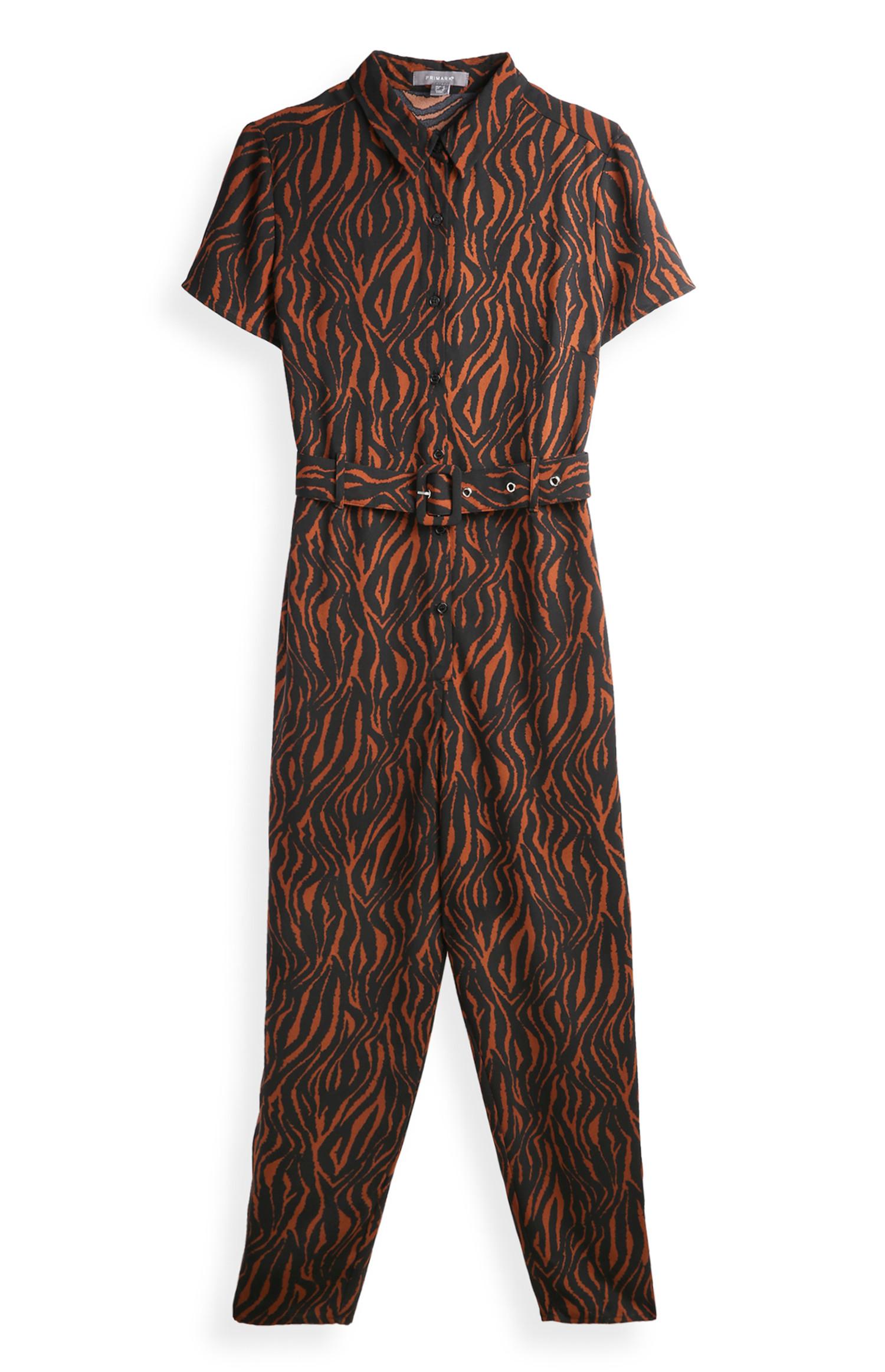 topshop zebra jumpsuit