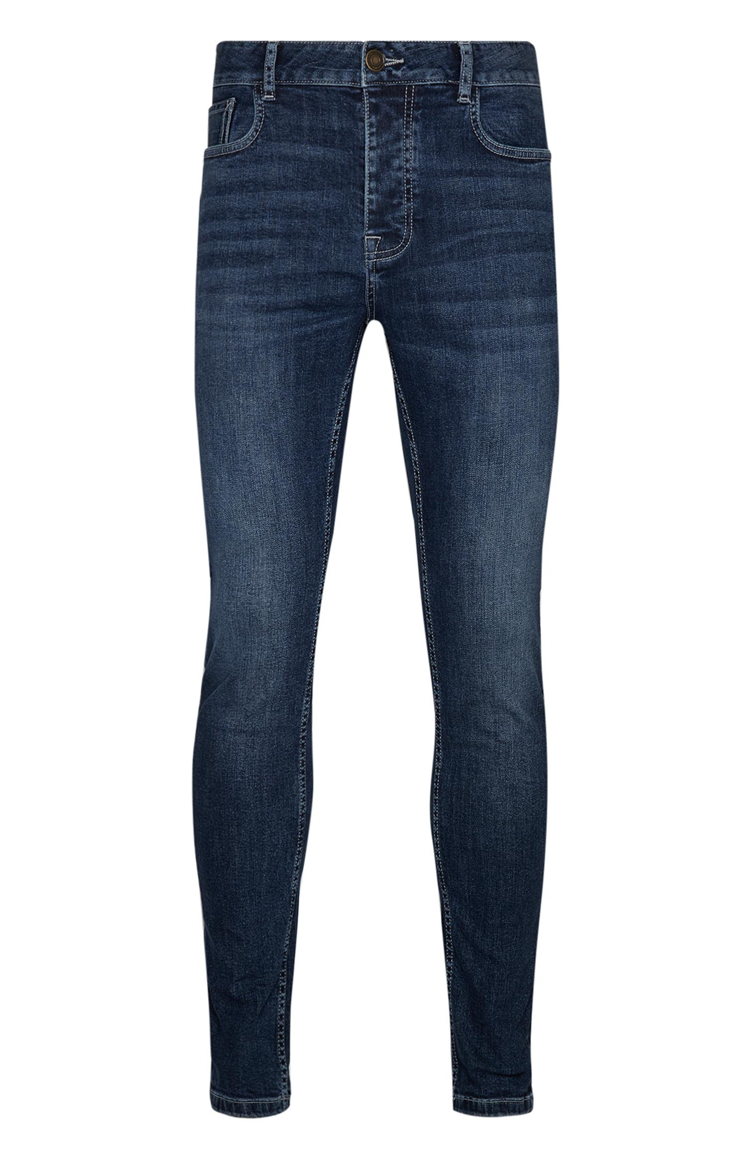 mens black tapered jeans