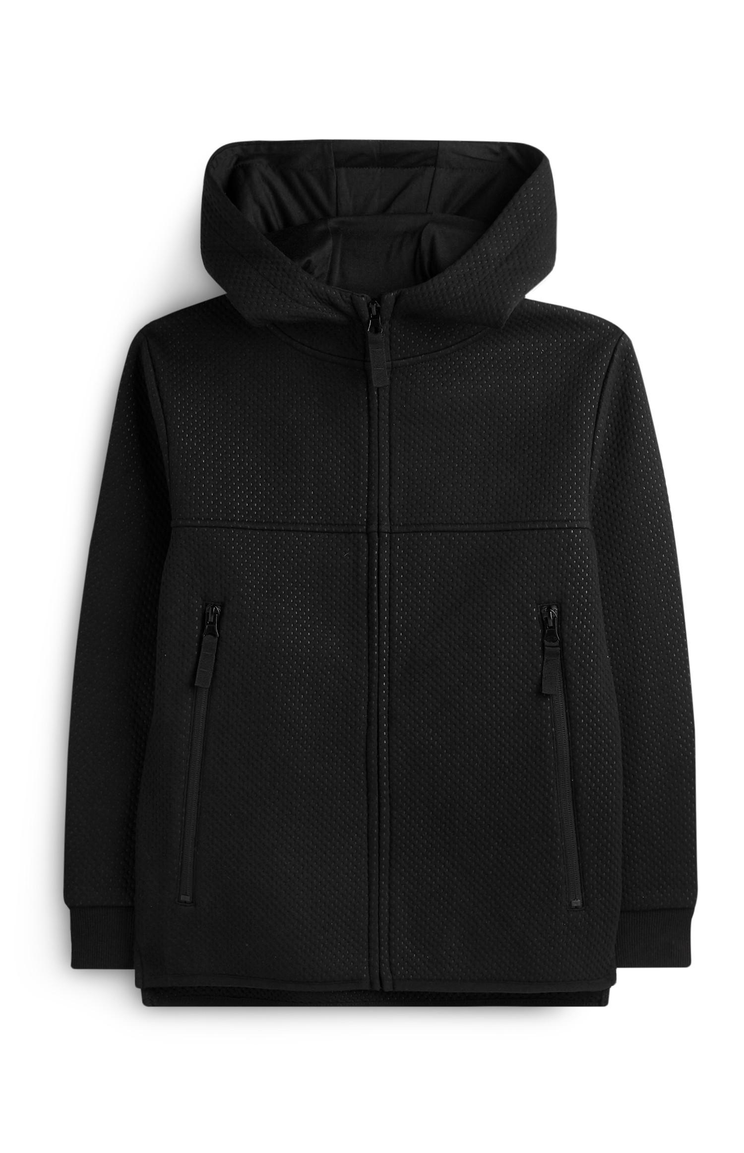 boys black zip up