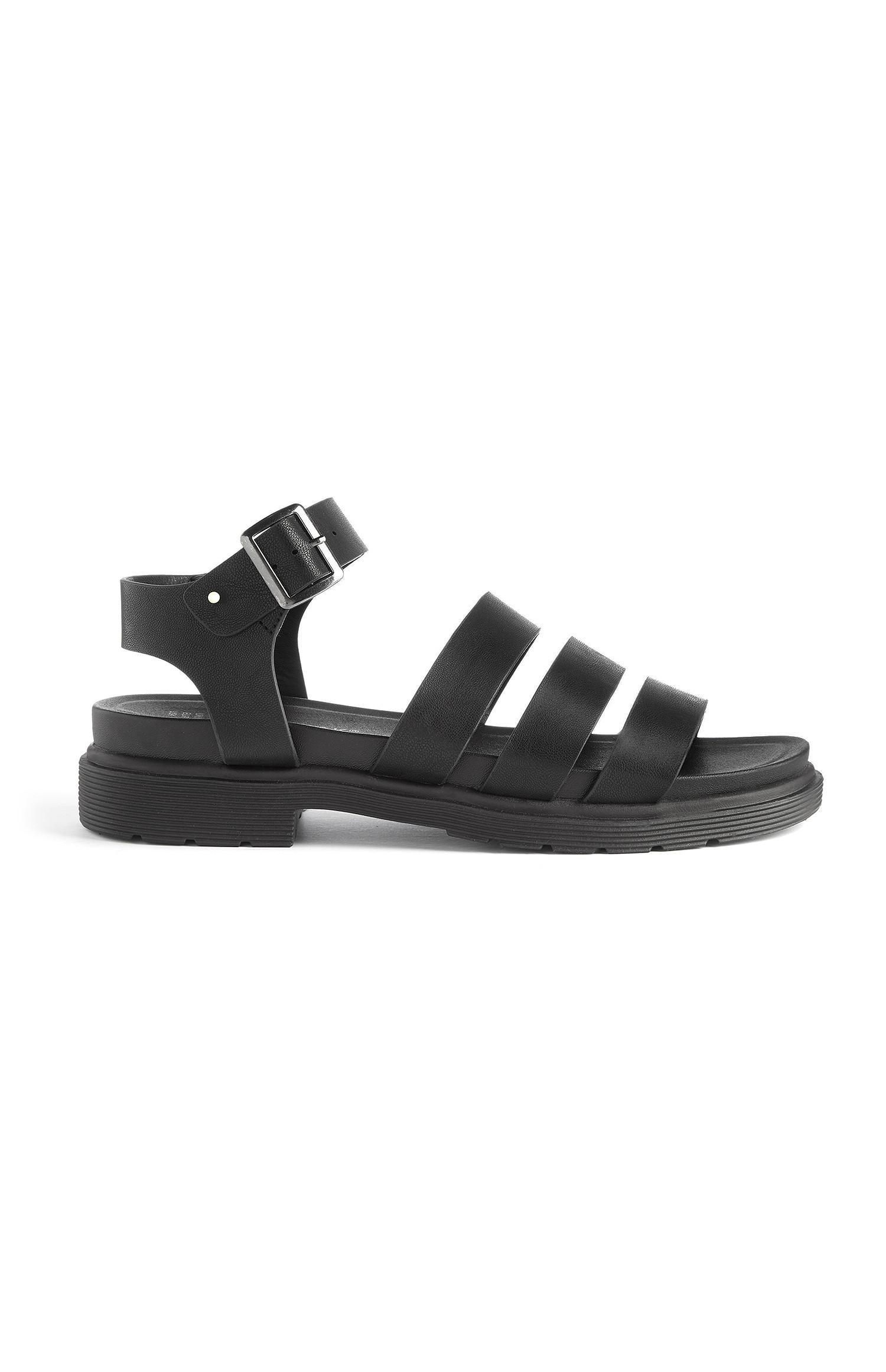 primark black sandals