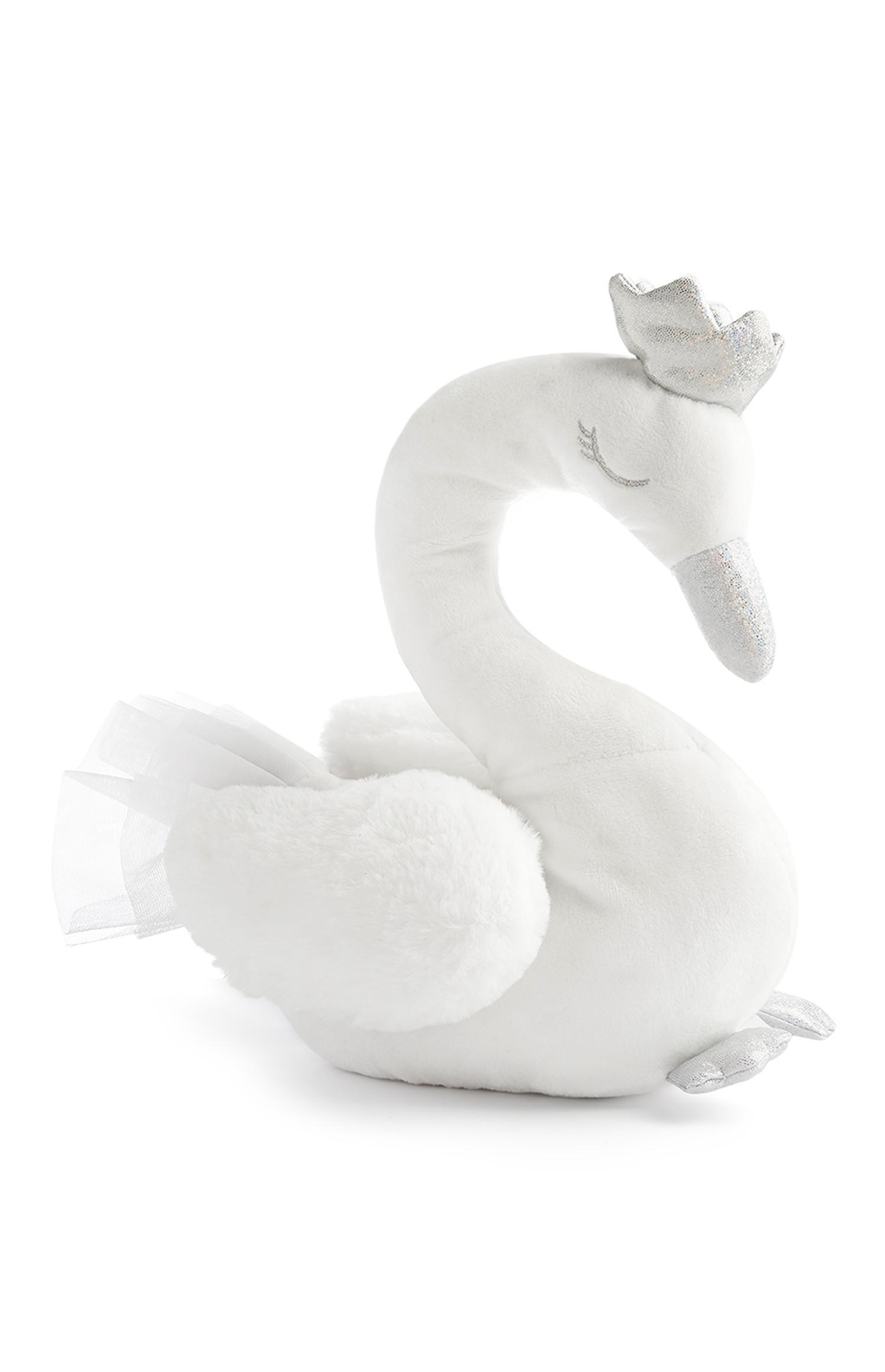 swan teddy with crown