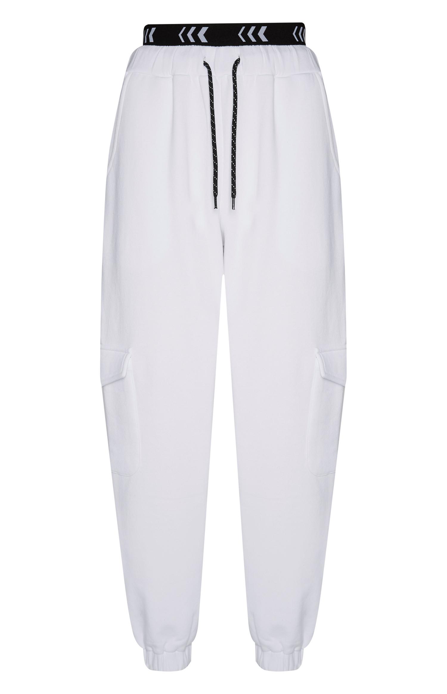 white joggers primark