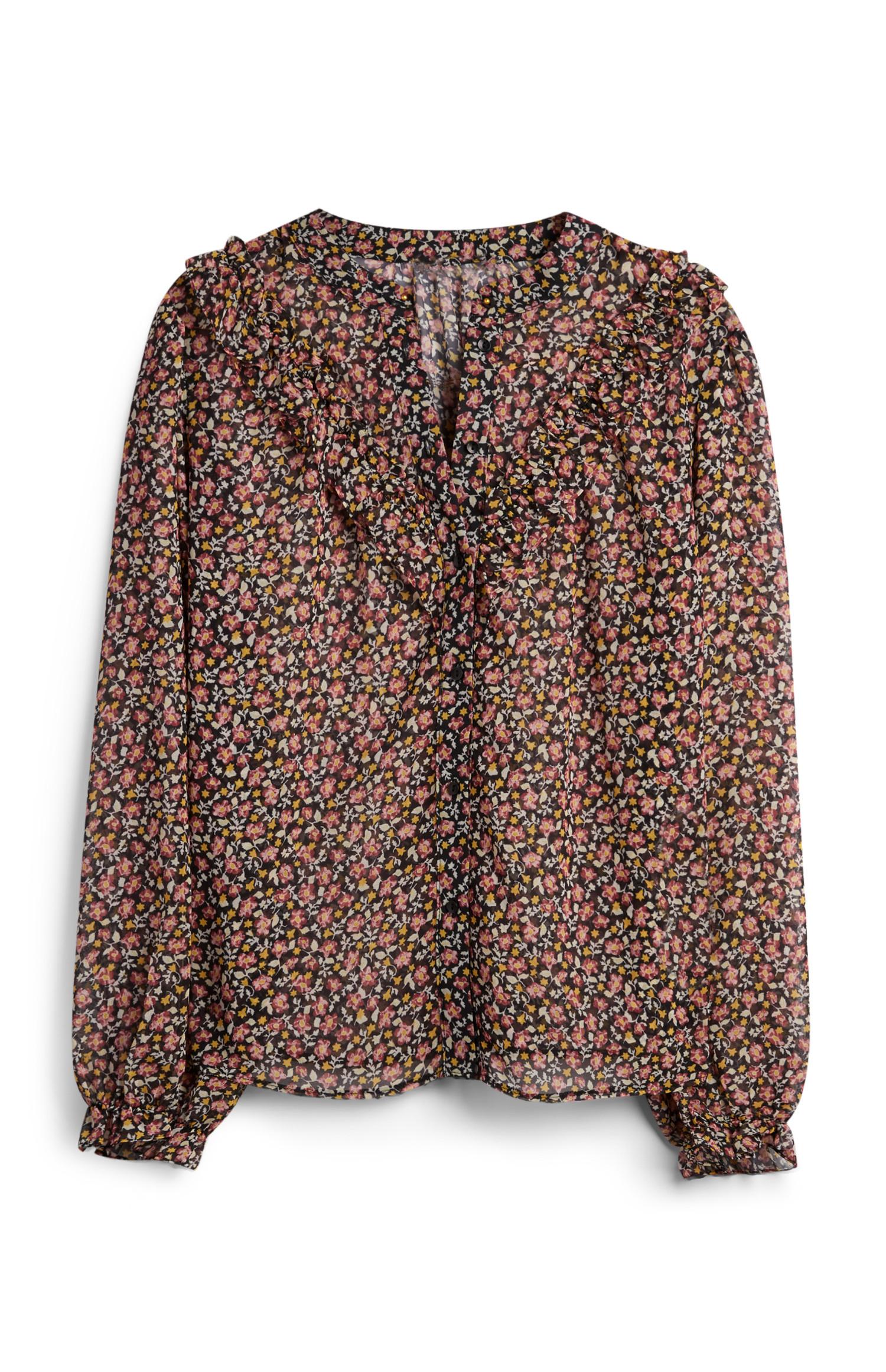 camisa negra mujer primark