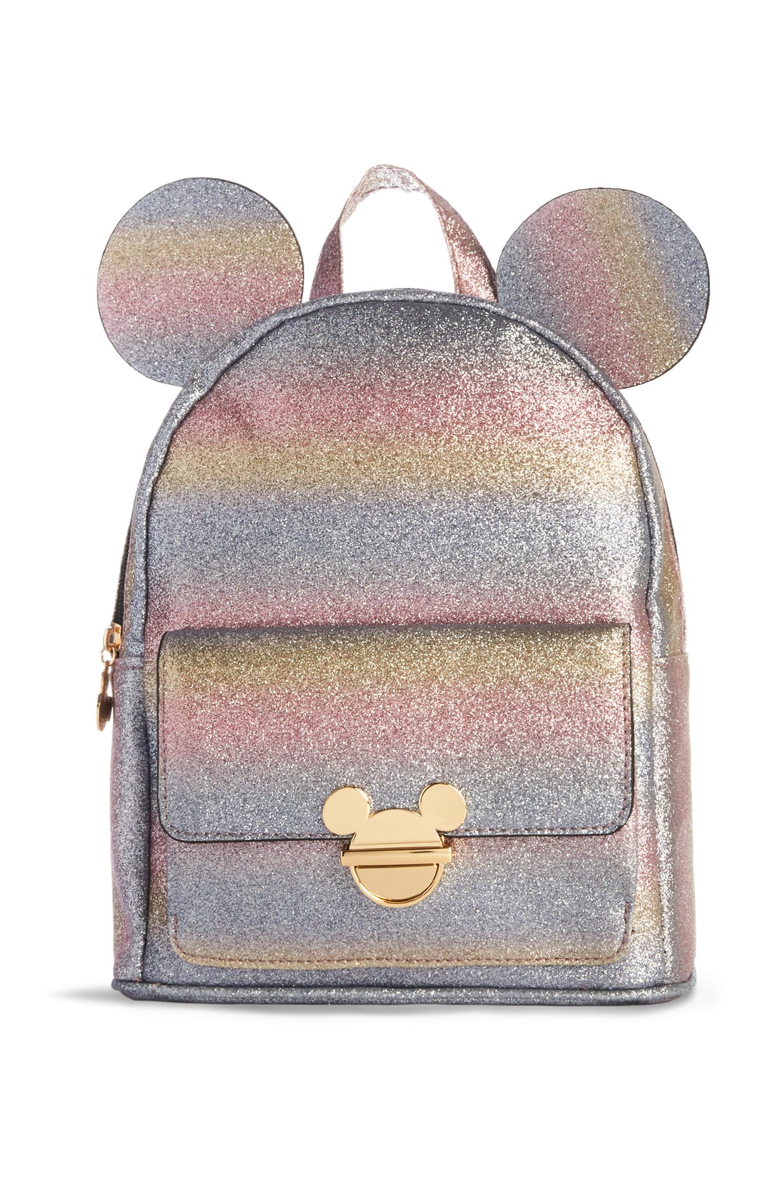 Mickey Mouse Glitter Backpack Bags Purses Accessories