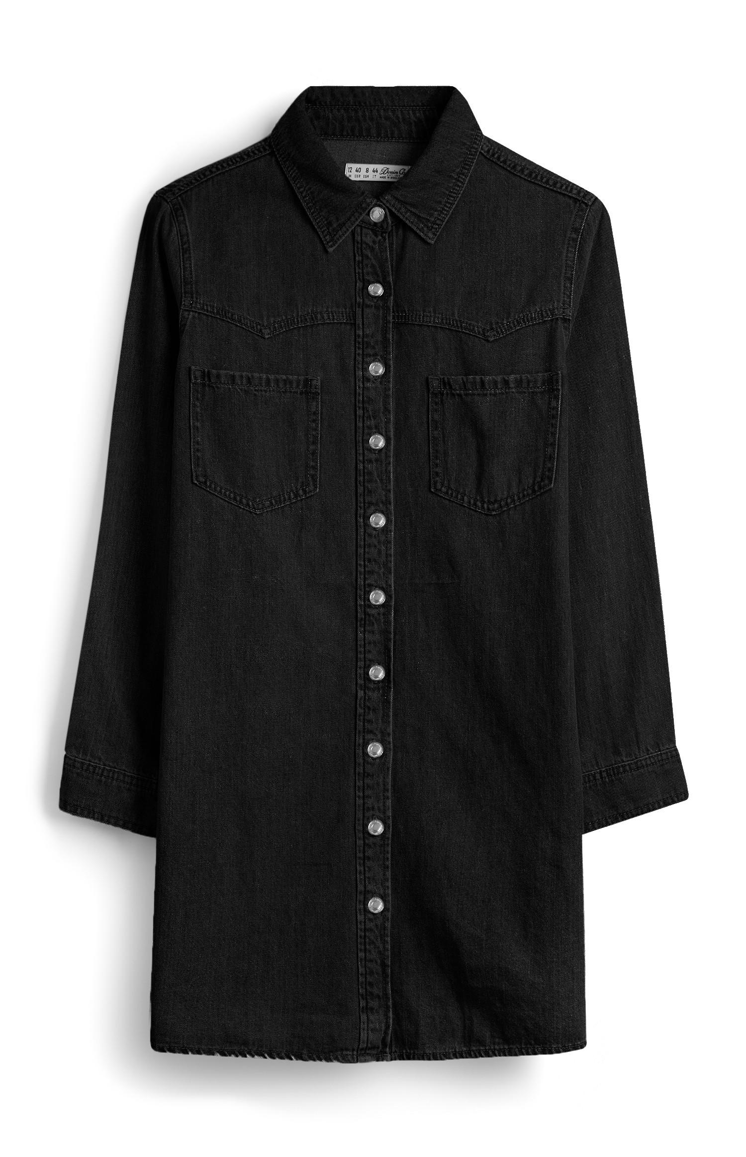 primark white denim dress