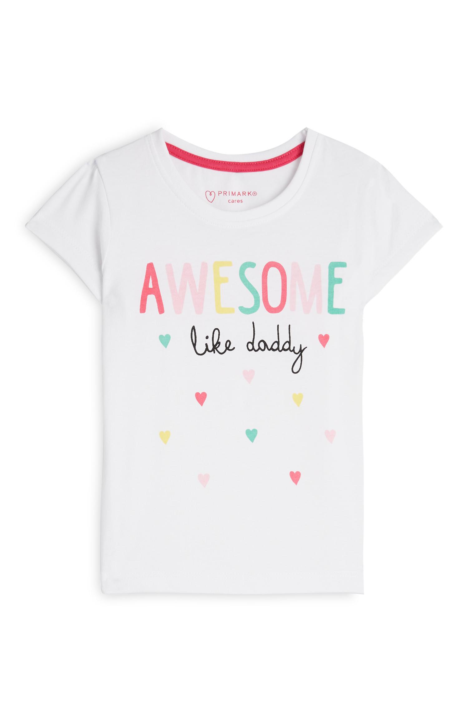 t shirt bianca bimba