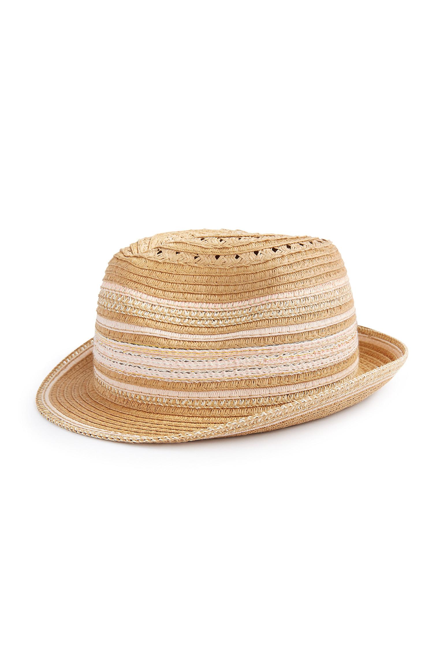 ladies straw trilby hats uk