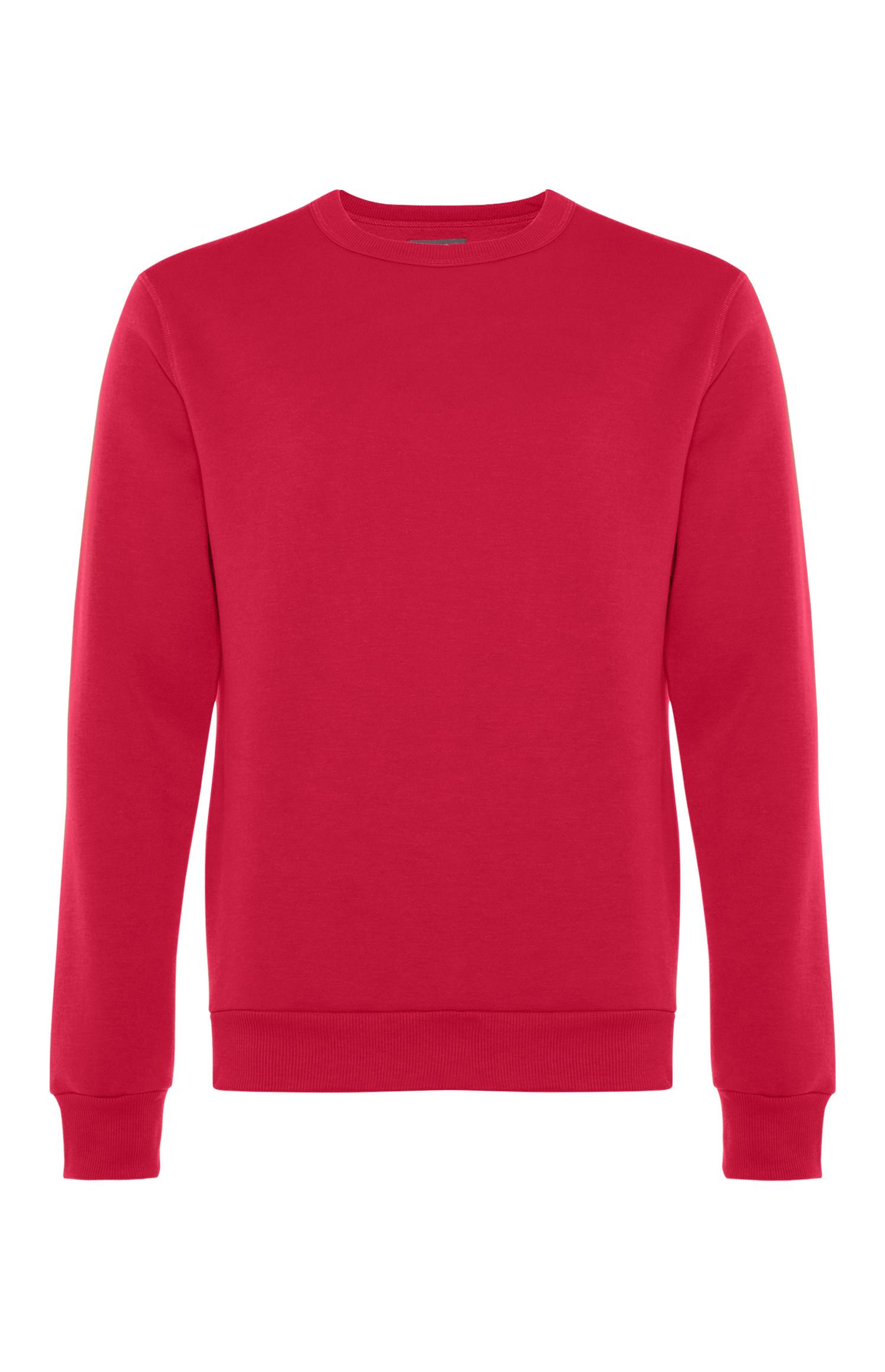mens red crew neck sweater