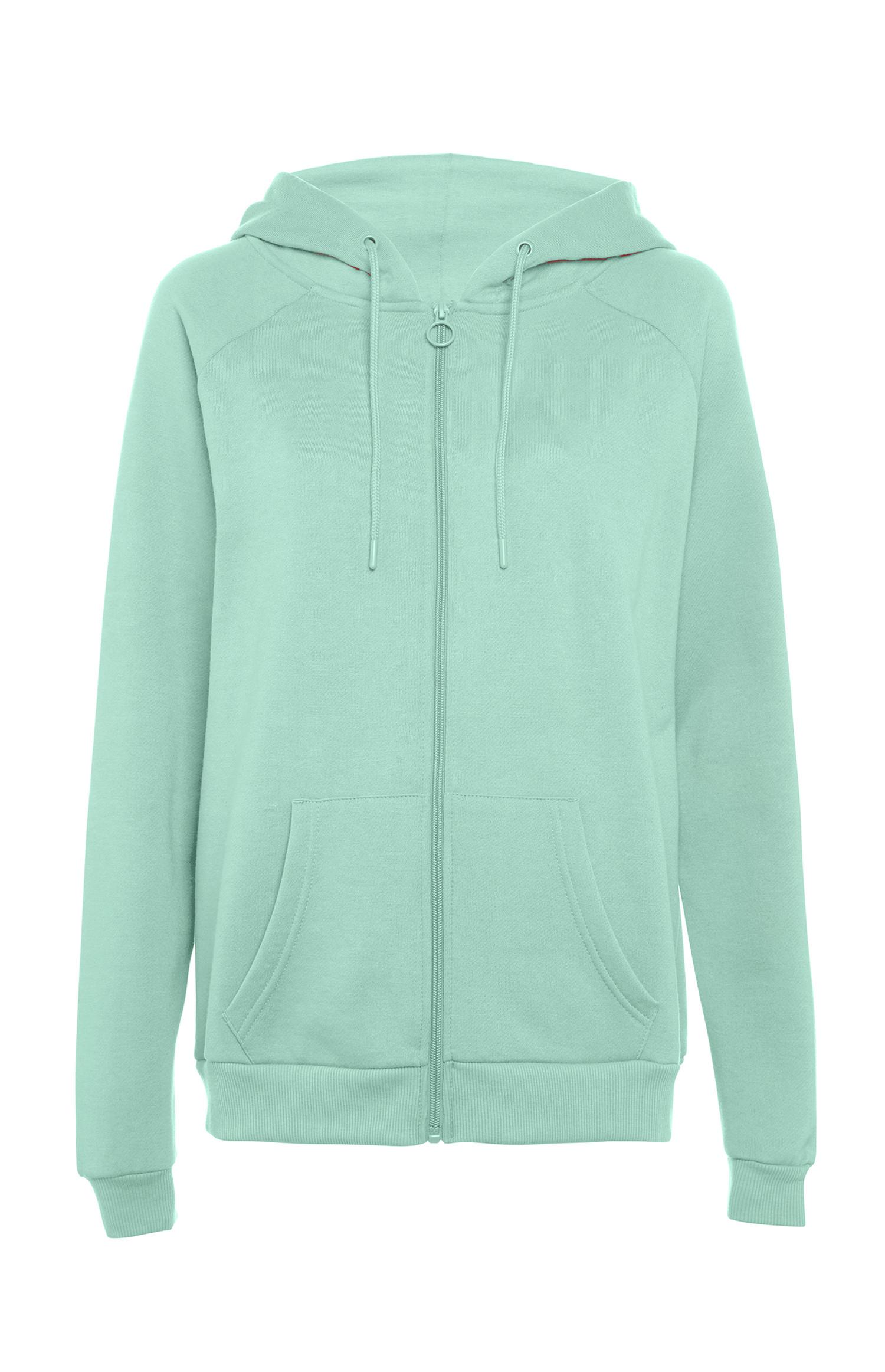 mint green zip up hoodie