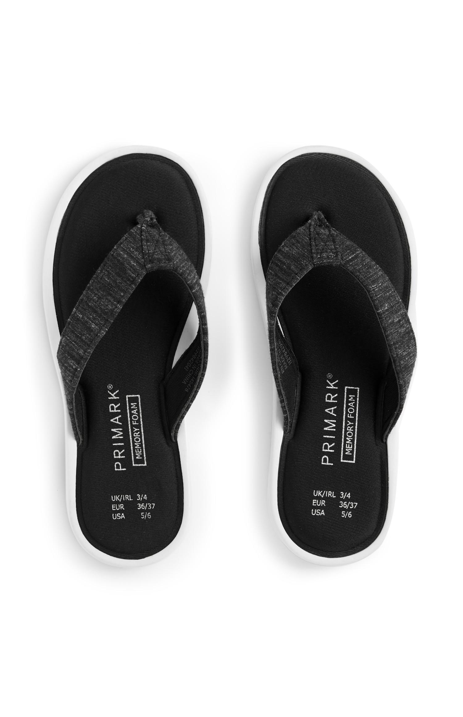 womens black flip flops uk