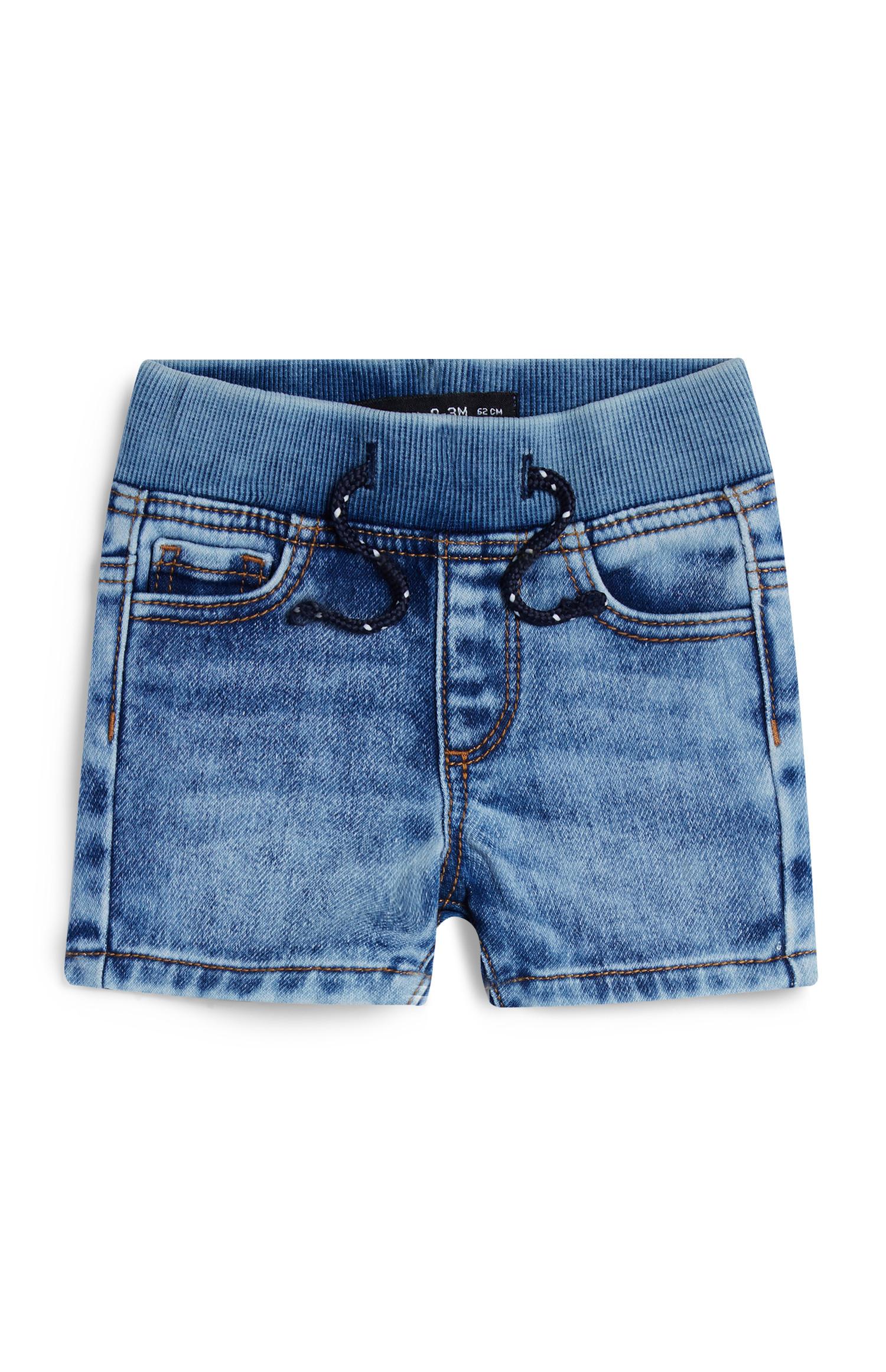 boys pull on jean shorts