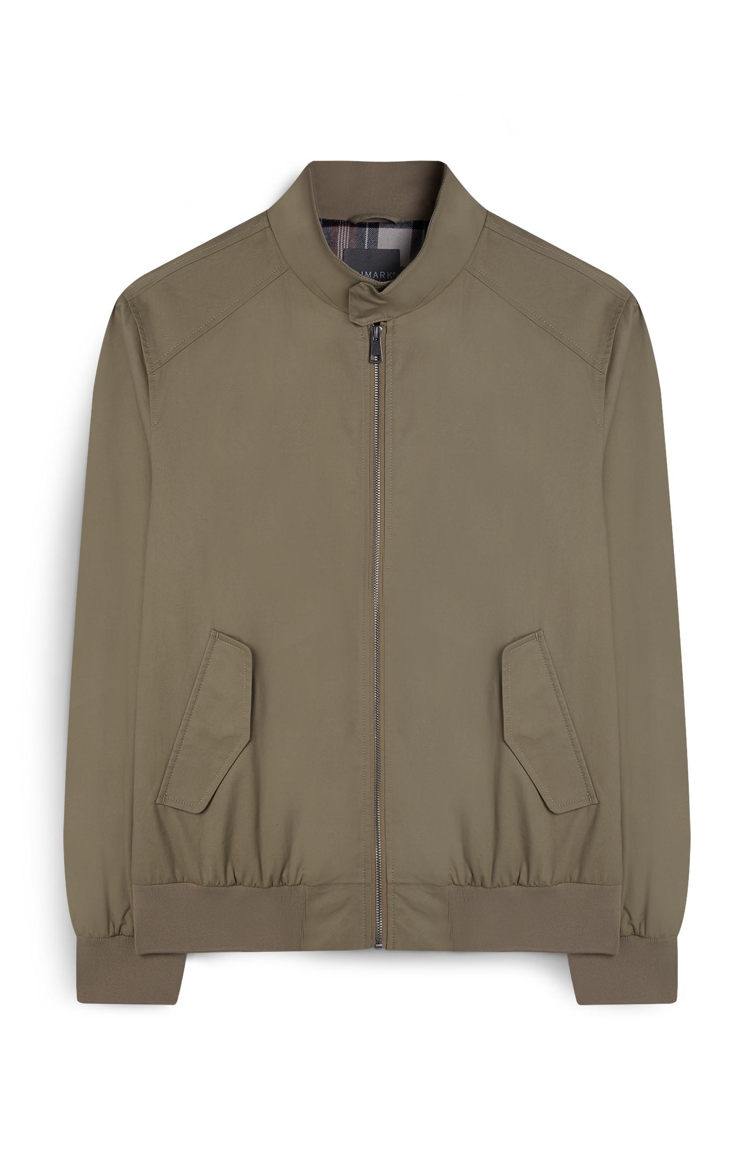 khaki zip up jacket