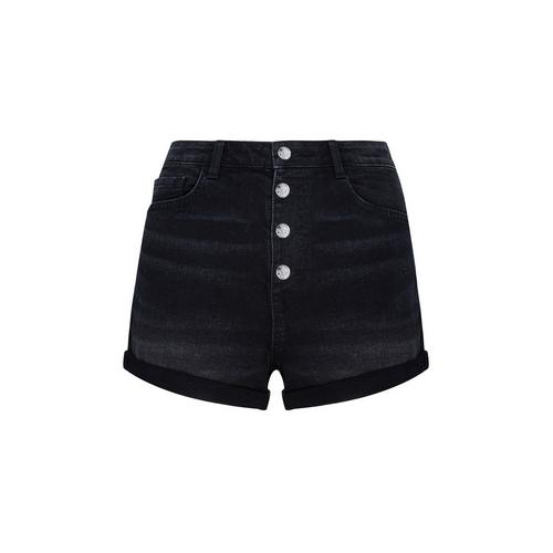 Fonkelnieuw Zwarte korte broek met zichtbare knopen | Korte broeken | Kleding FF-66
