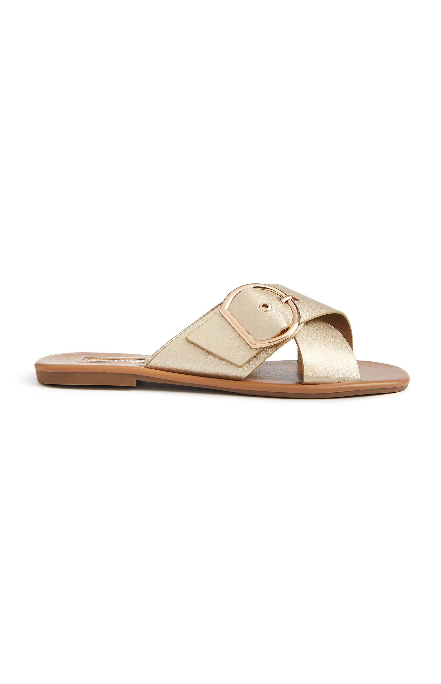 primark gold sandals