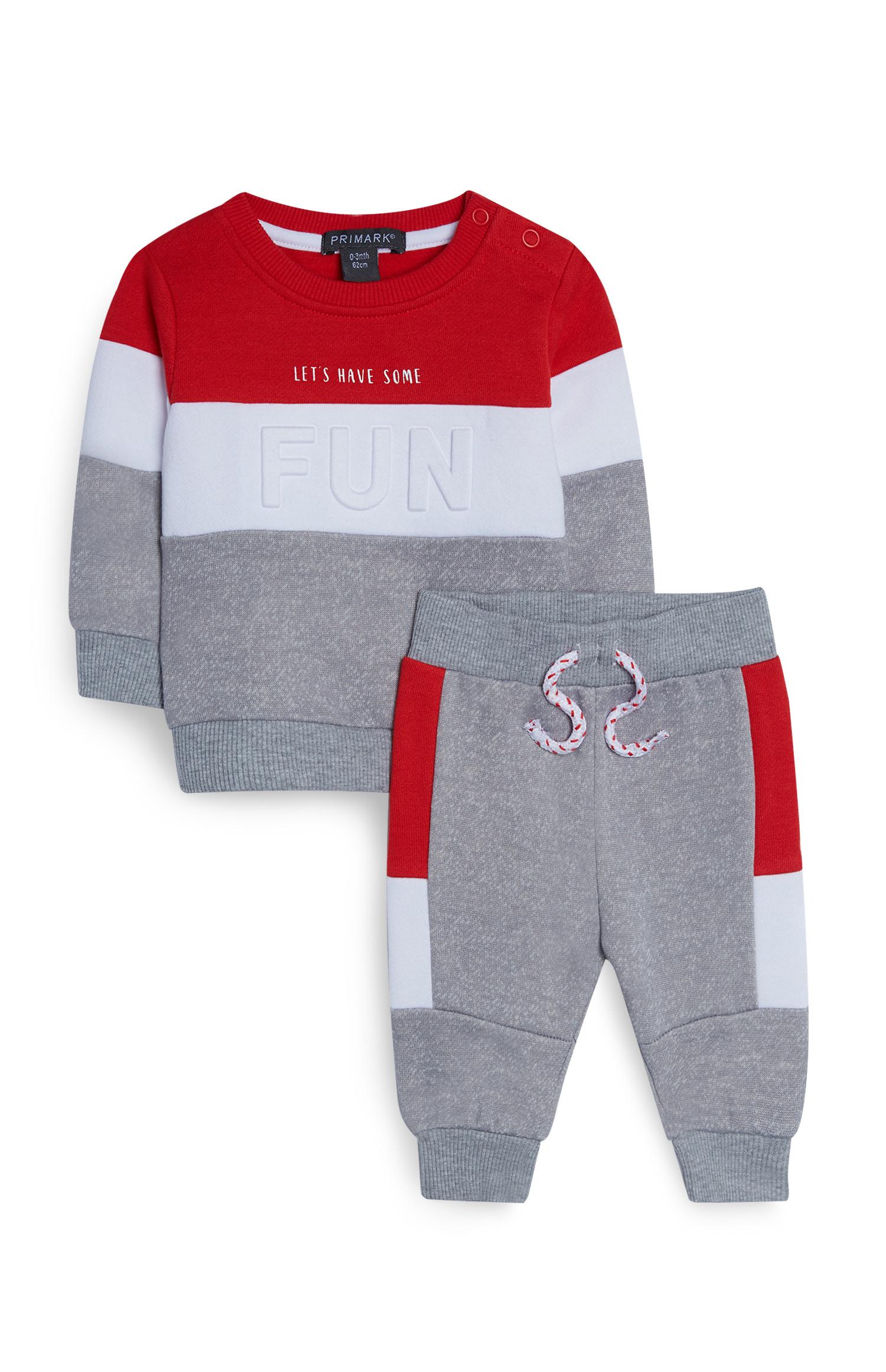 baby boy red joggers