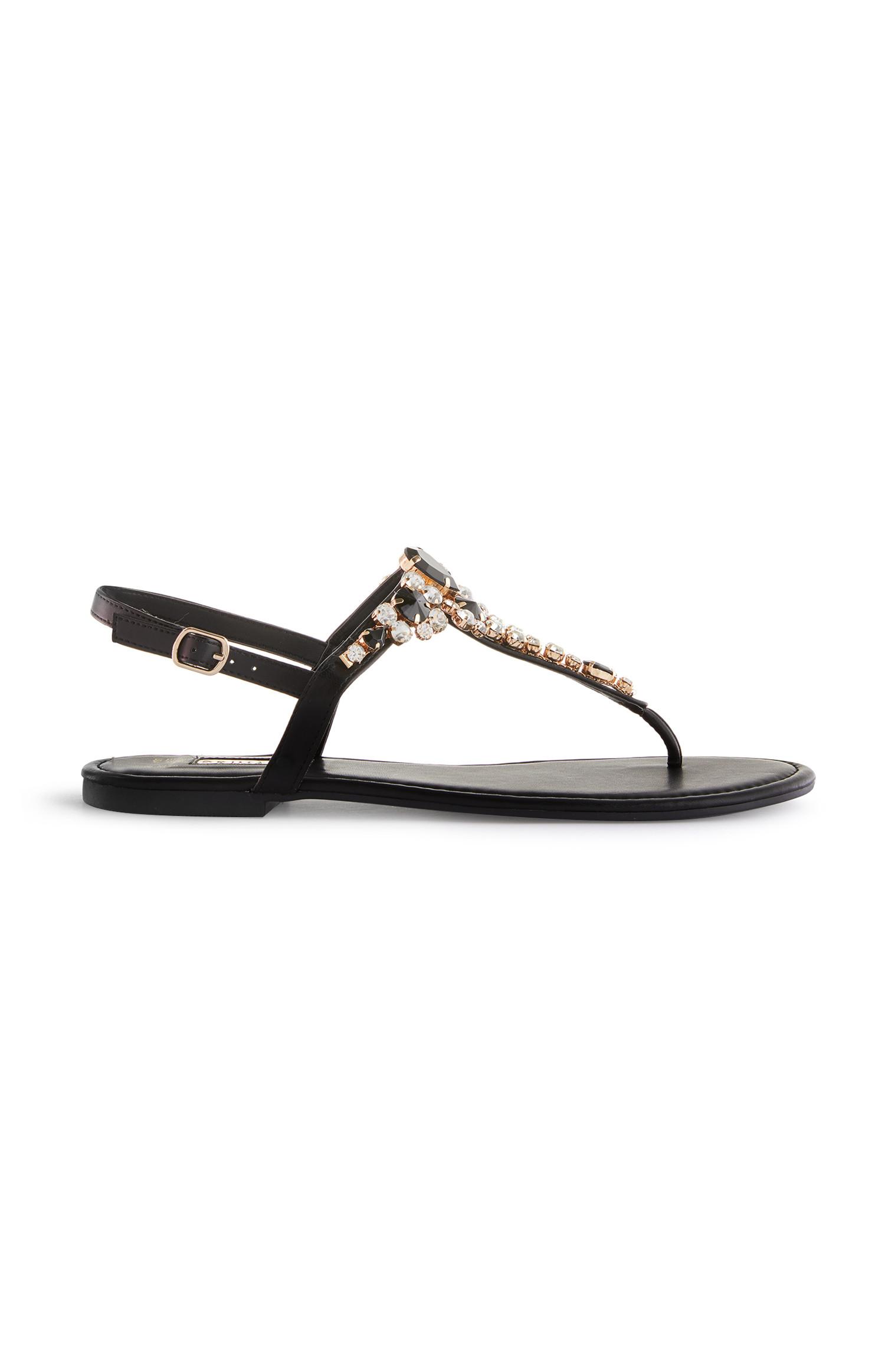 primark sandals black