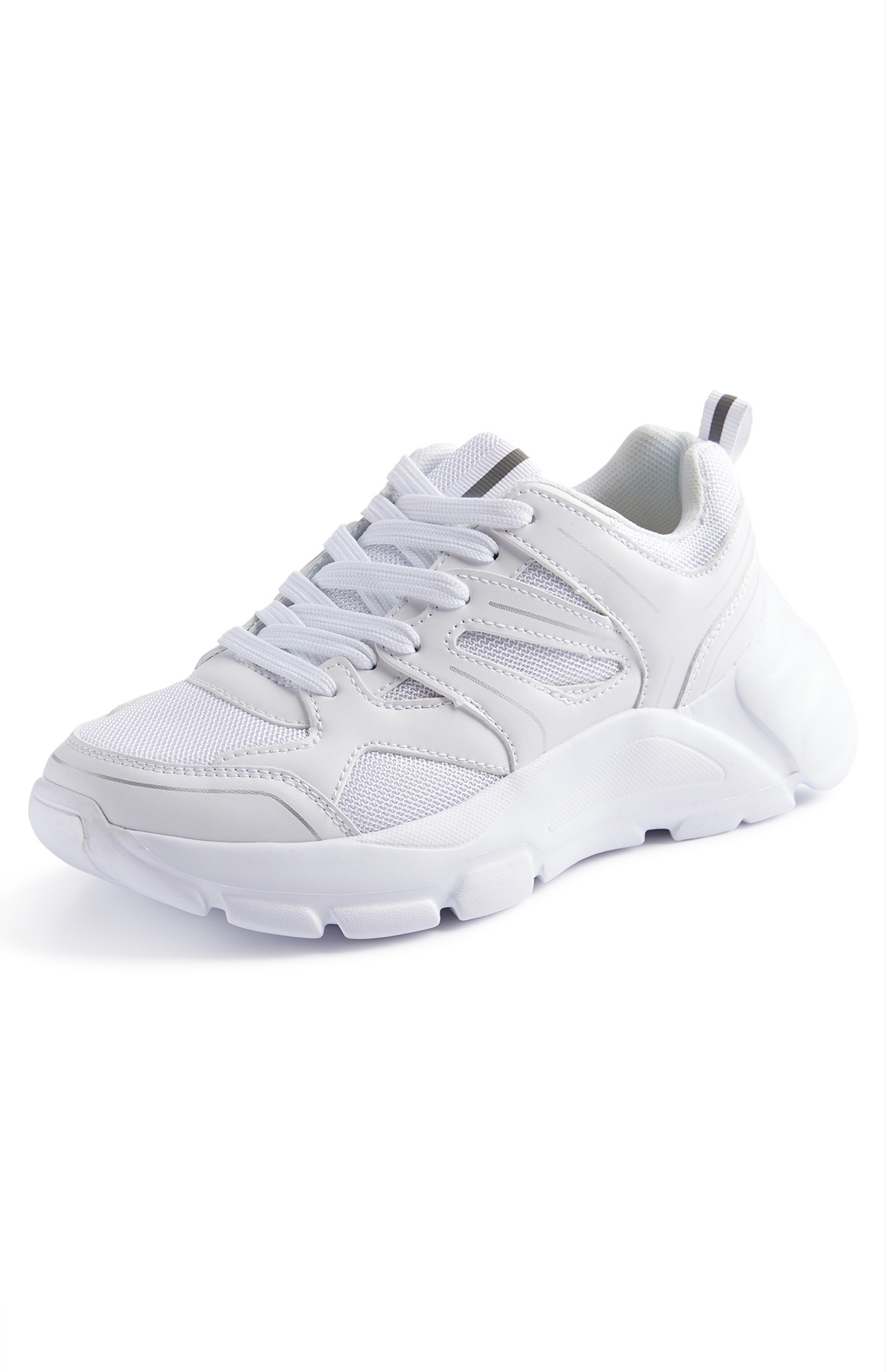 primark white chunky trainers