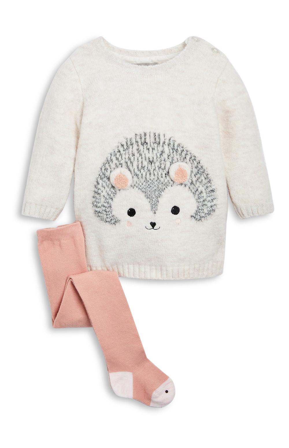 baby girl dress with tights
