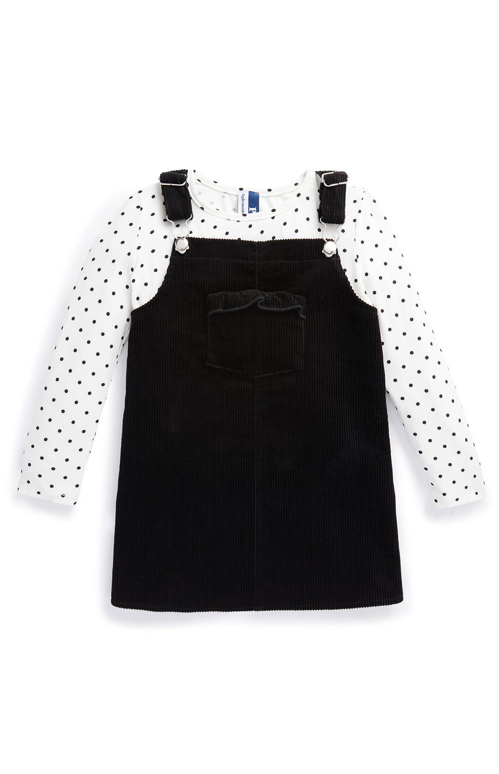 black pinafore dress kids