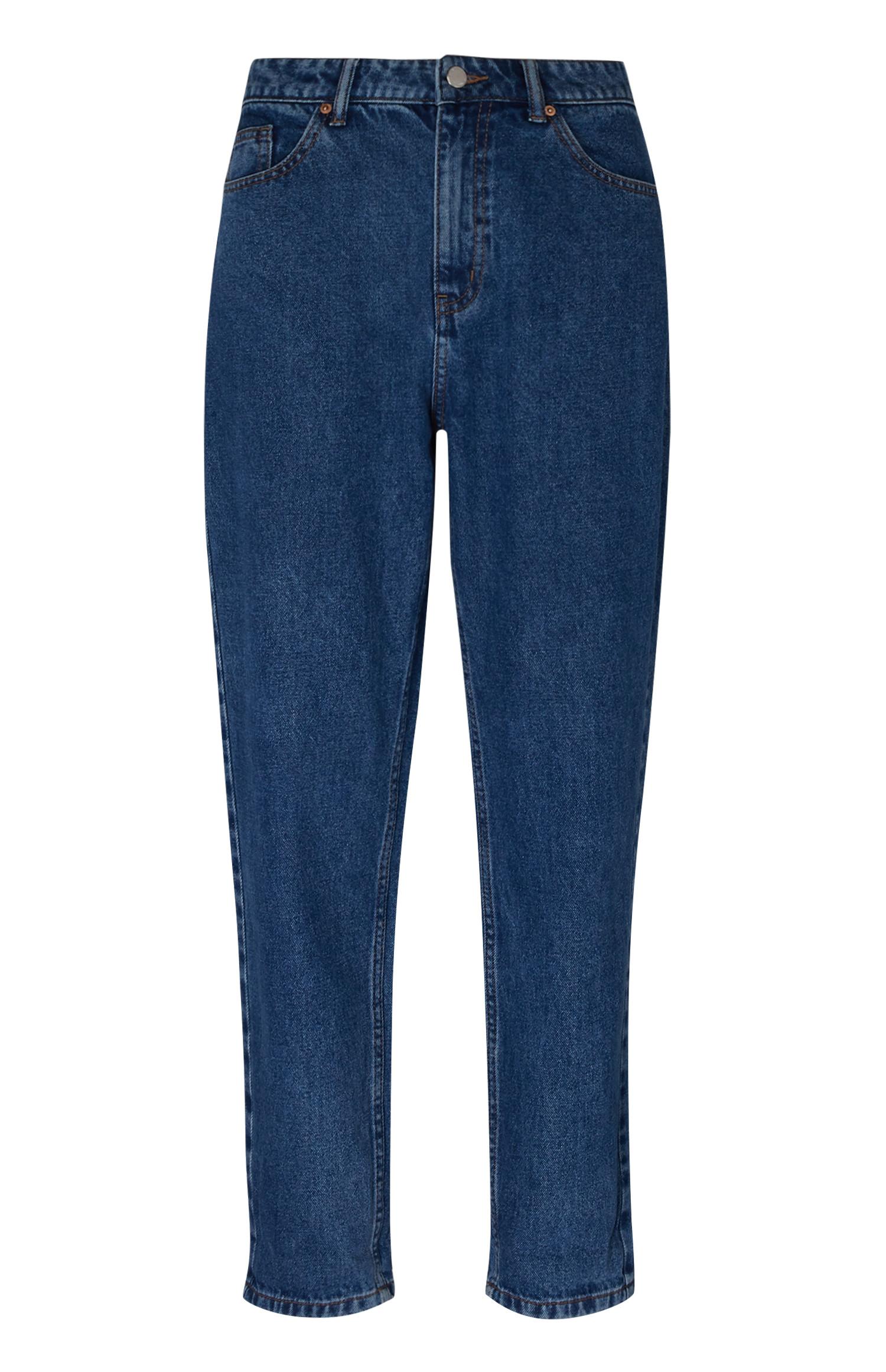 mom jeans dark blue