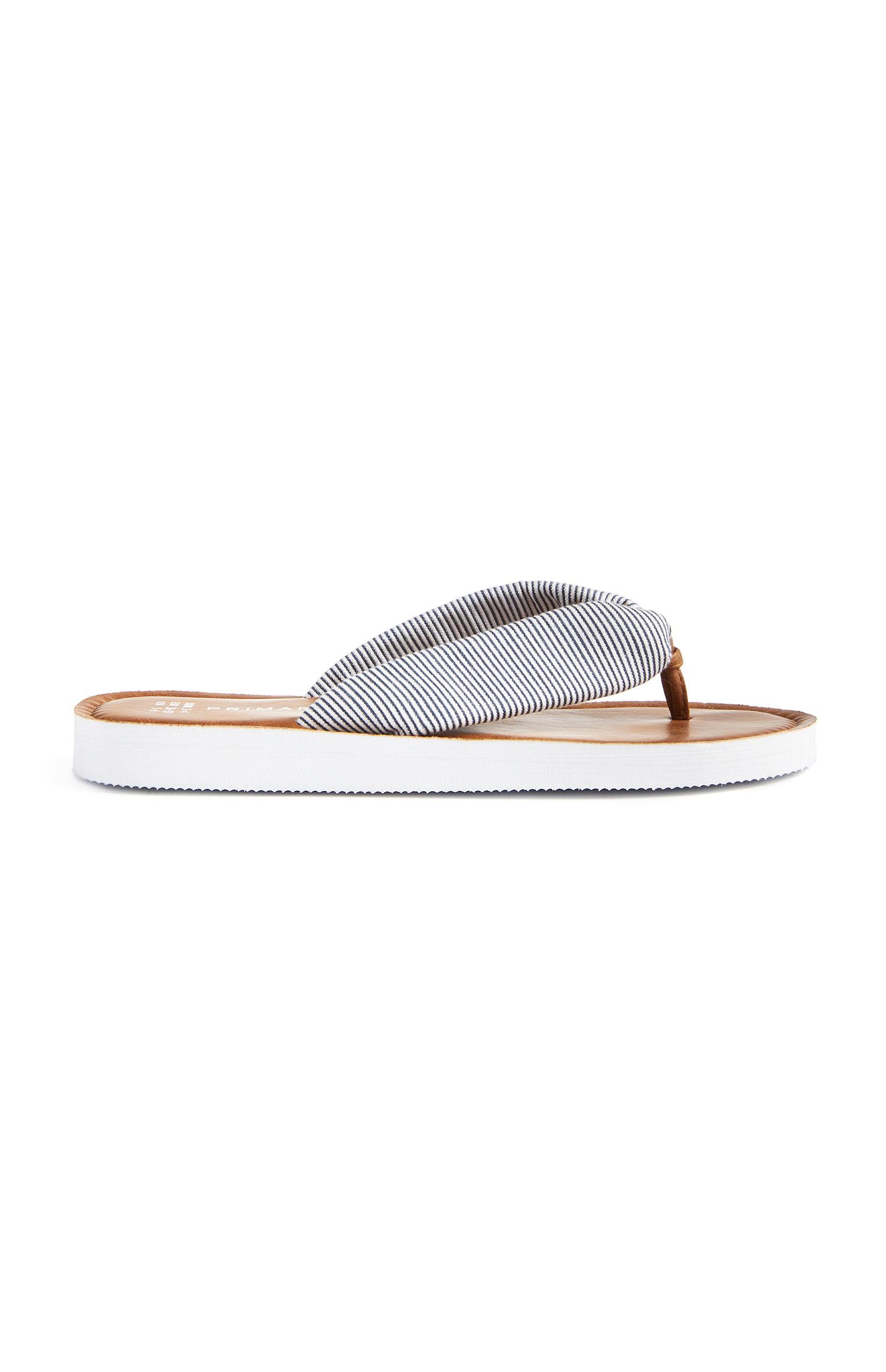 silver flip flops primark