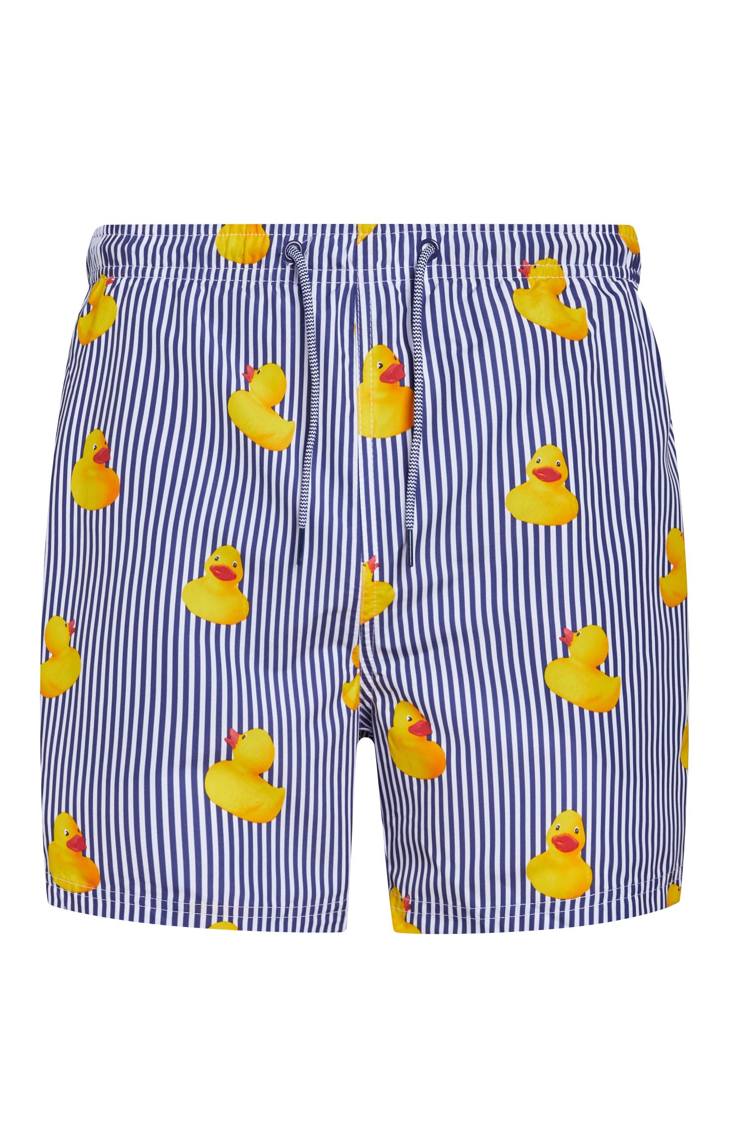 mens rubber ducky swim trunks