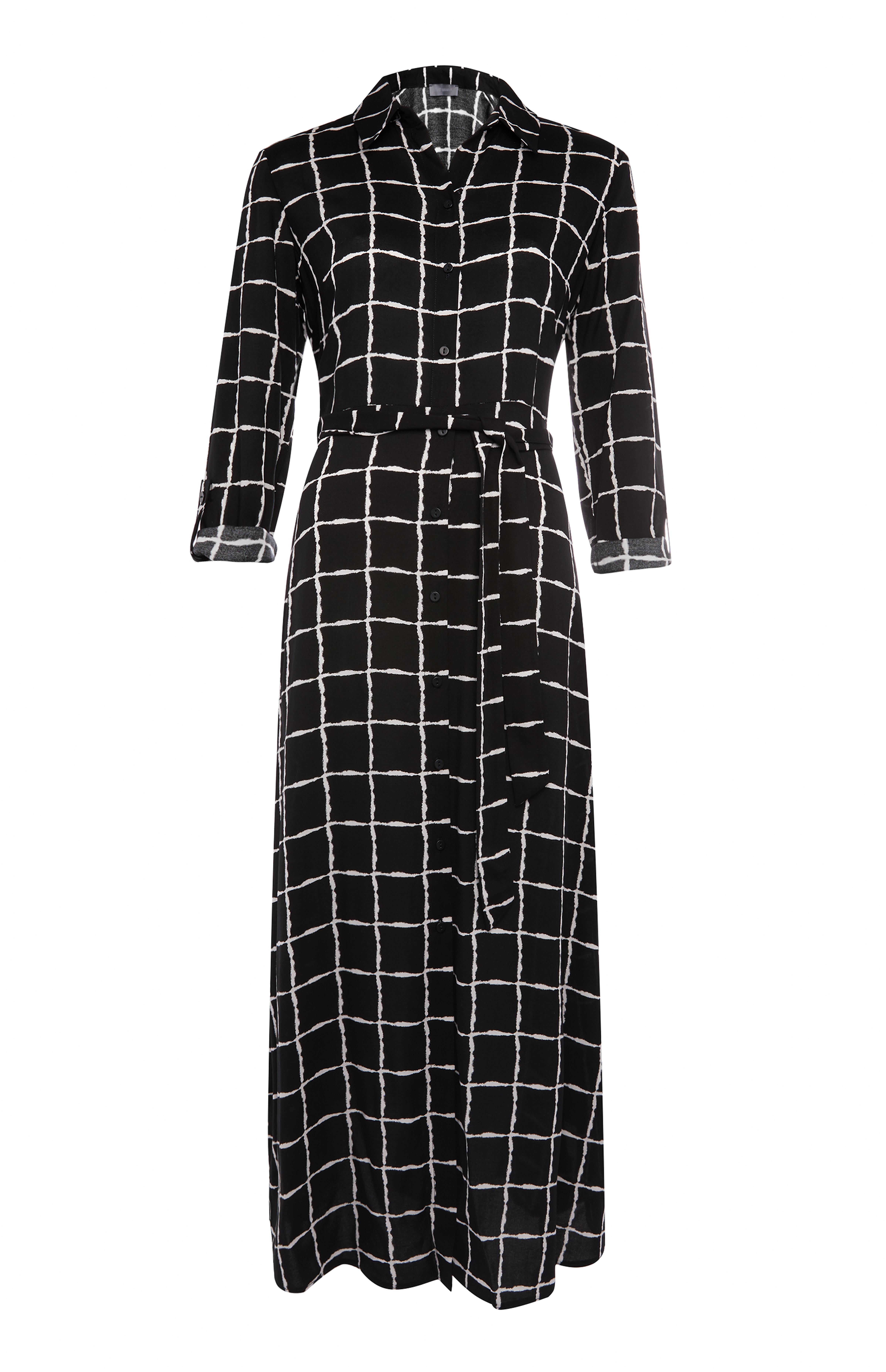 Schwarz Weiss Kariertes Maxi Hemdkleid Kleider Damenkleidung Unser Komplettes Modesortiment Fur Damen Alle Primark Produkte Primark Deutschland