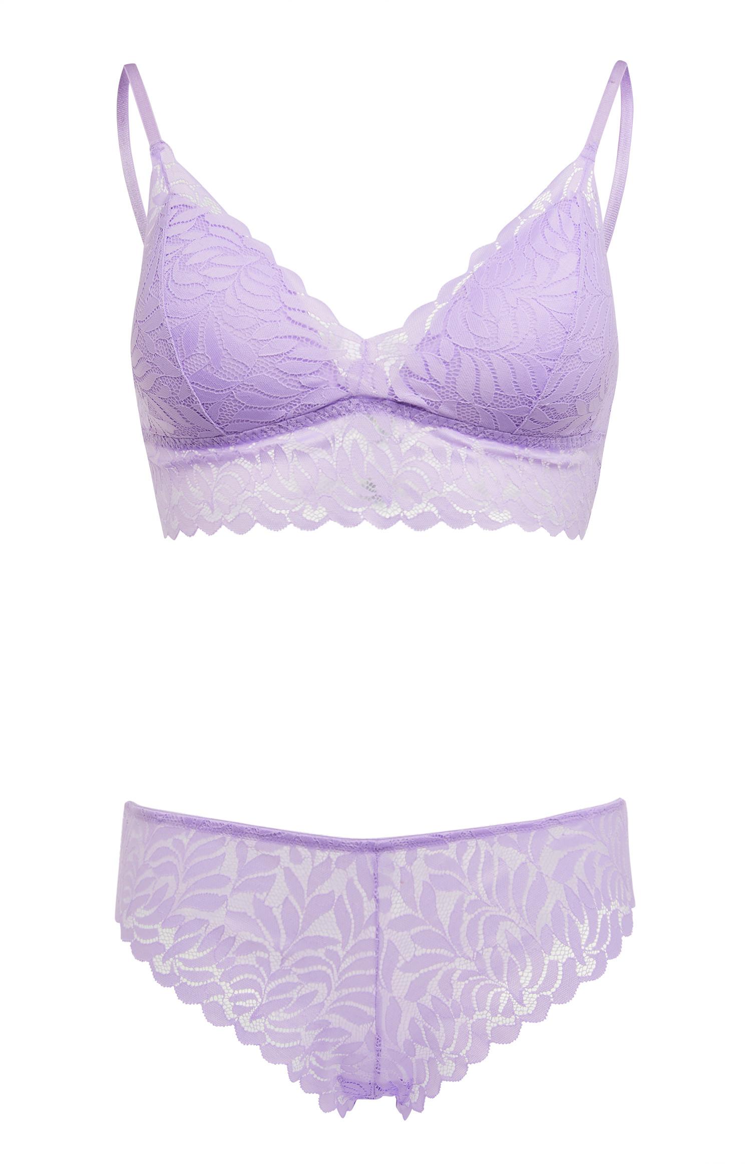 lilac lace bra