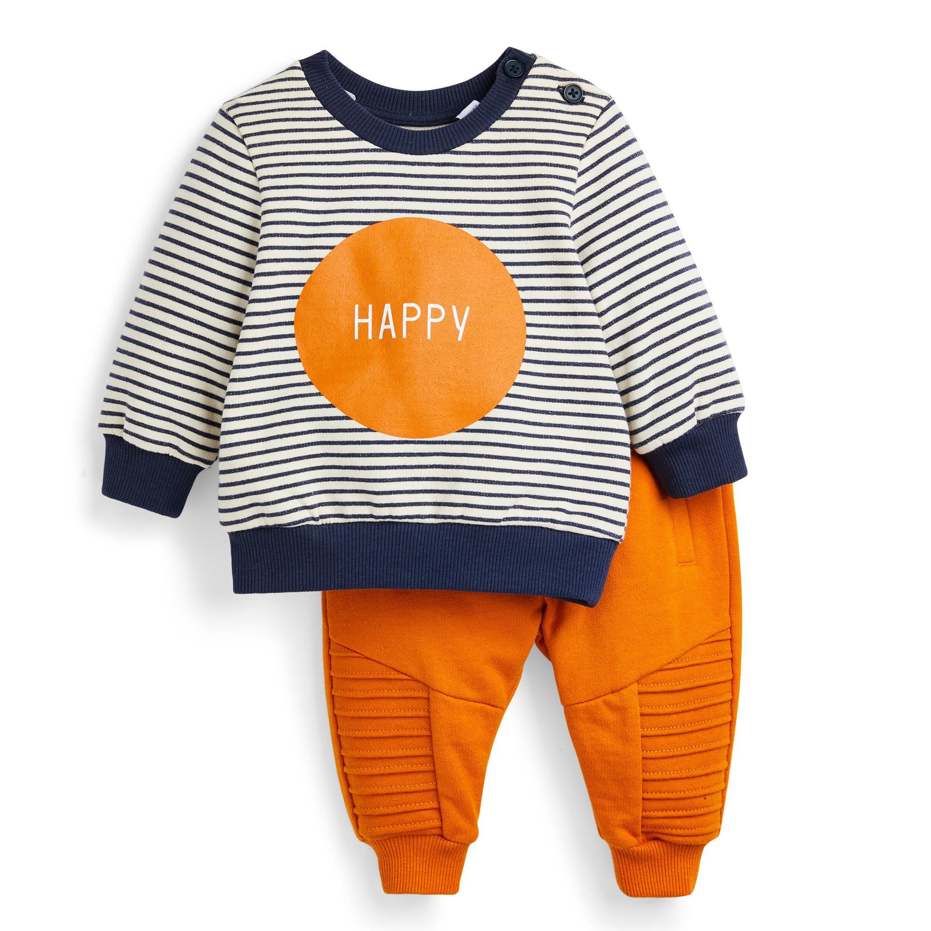 Ensemble Pull Ras Du Cou Jaune Moutarde A Rayures Et Bas De Jogging Bebe Garcon Mode Bebe Garcon Vetements Bebe Et Nouveau Ne Mode Enfant Tous Les Produits Primark