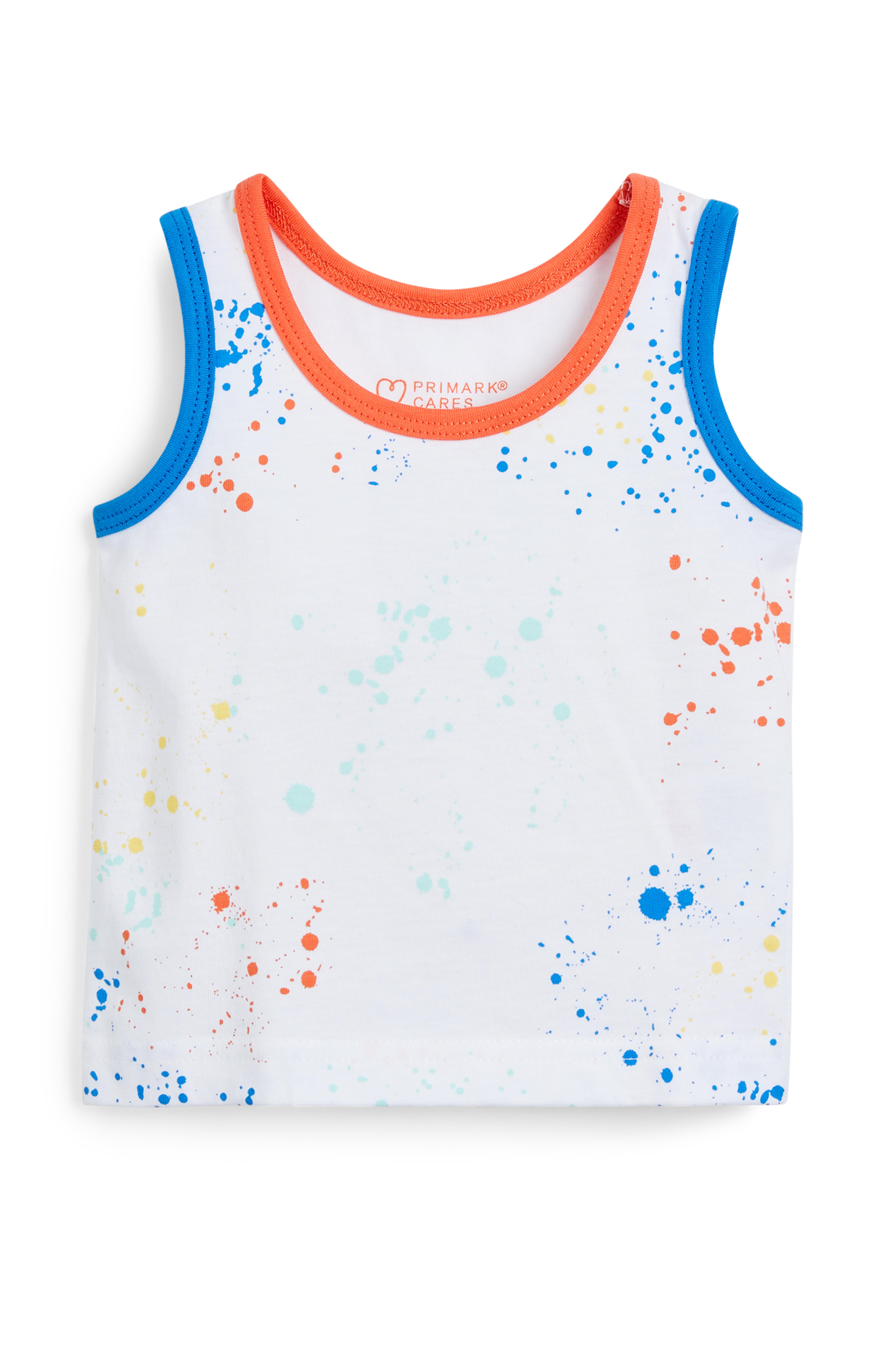 Debardeur Blanc A Imprime Eclaboussures De Peinture Bebe Garcon Mode Bebe Garcon Vetements Bebe Et Nouveau Ne Mode Enfant Tous Les Produits Primark Primark Belgique Francaise