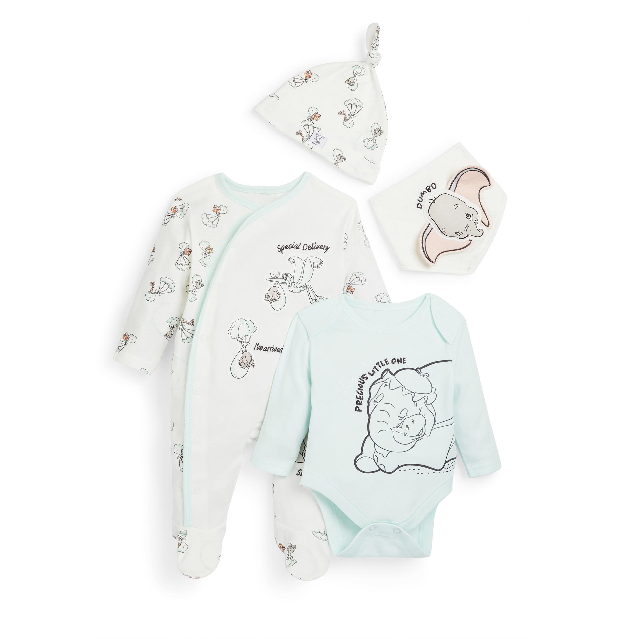 Ensemble 4 Pieces Pastel Dumbo Nouveau Ne Les Essentiels Pour Bebe Vetements Bebe Et Nouveau Ne Mode Enfant Tous Les Produits Primark Primark France